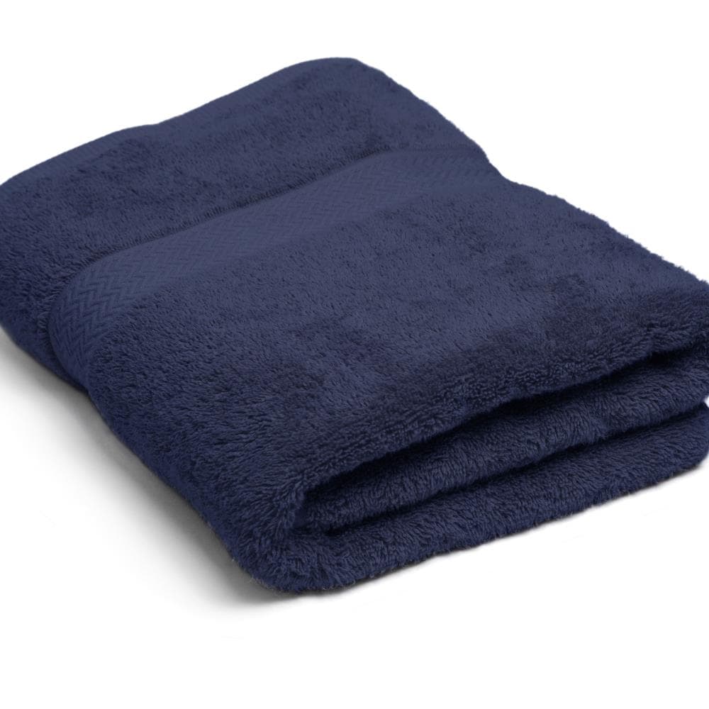 WestPoint Home Navy Cotton Bath Towel Set (Martex Commercial Towel Set ...