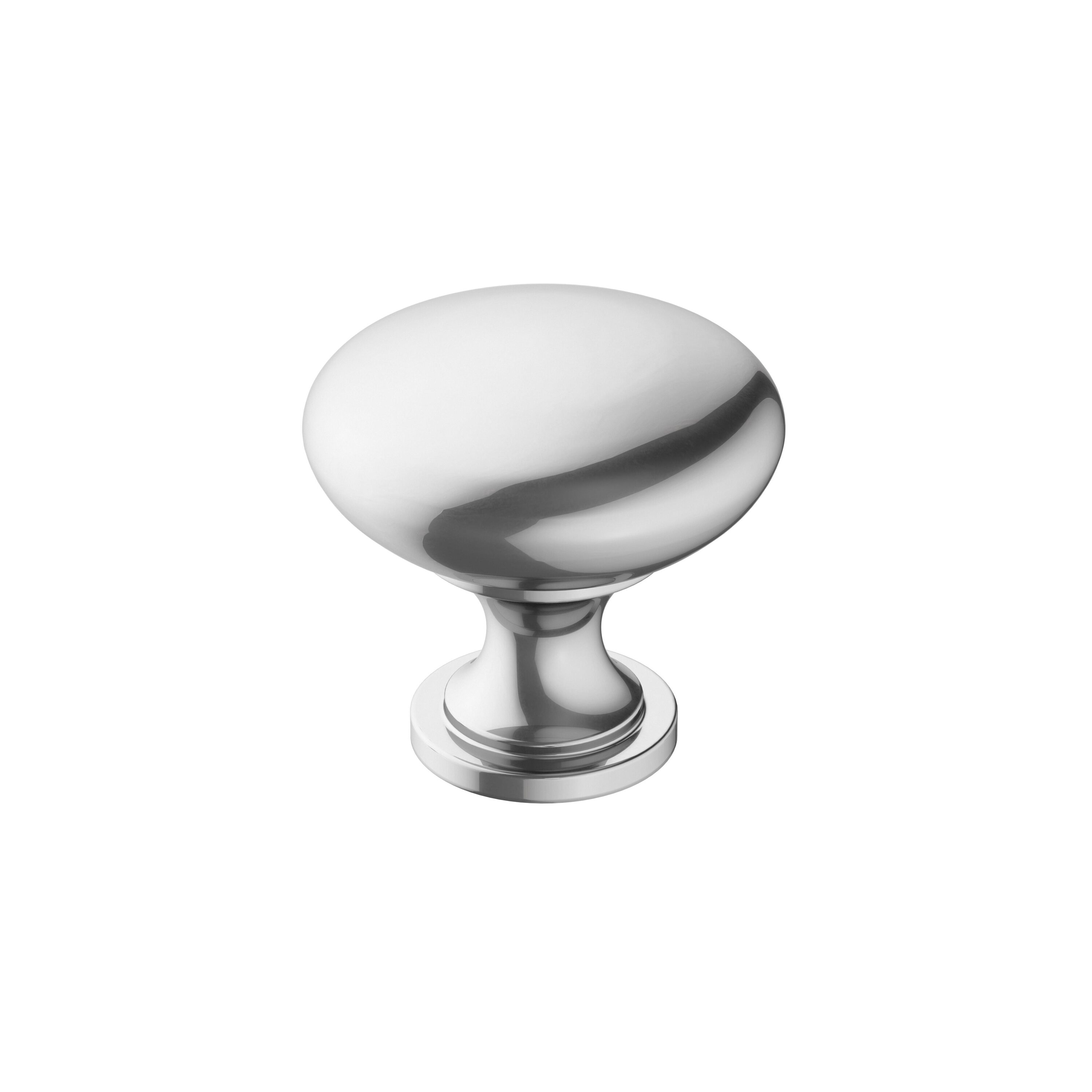 Amerock BP3690726 Era 1-1/4-in Polished Chrome Round Traditional Cabinet Knob