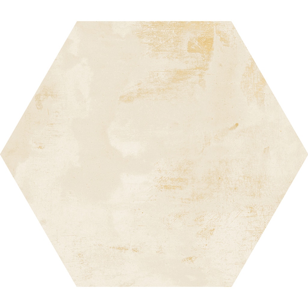 Apollo Tile ROC88IVRHEXA Aureate Light Beige 9-in x 11-in Natural Porcelain Stone Look Hexagon Floor and Wall Tile (10.56-sq. ft/ Carton)