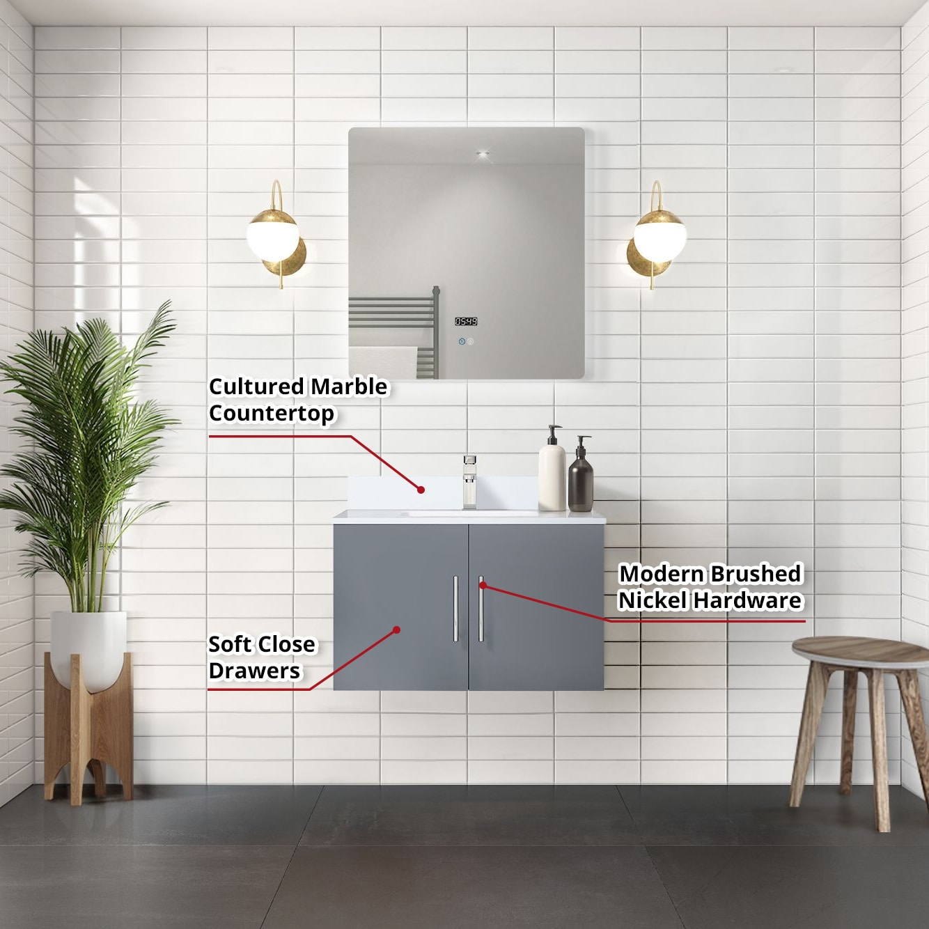 Lexora LVG30SB310 Bath-Vanity-Combo - View #6