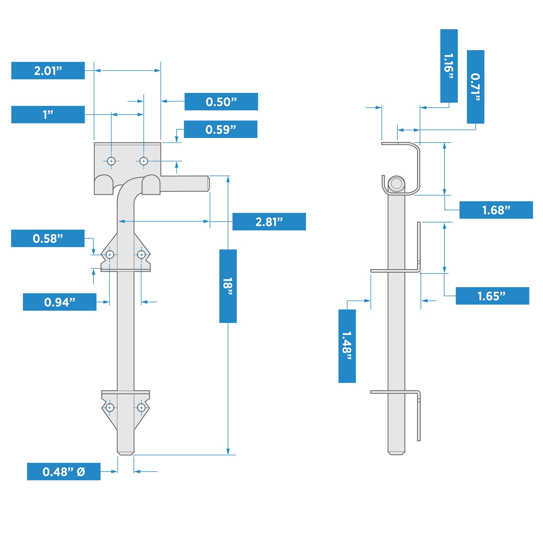National Hardware N177-188 Gate-Hardware - View #5