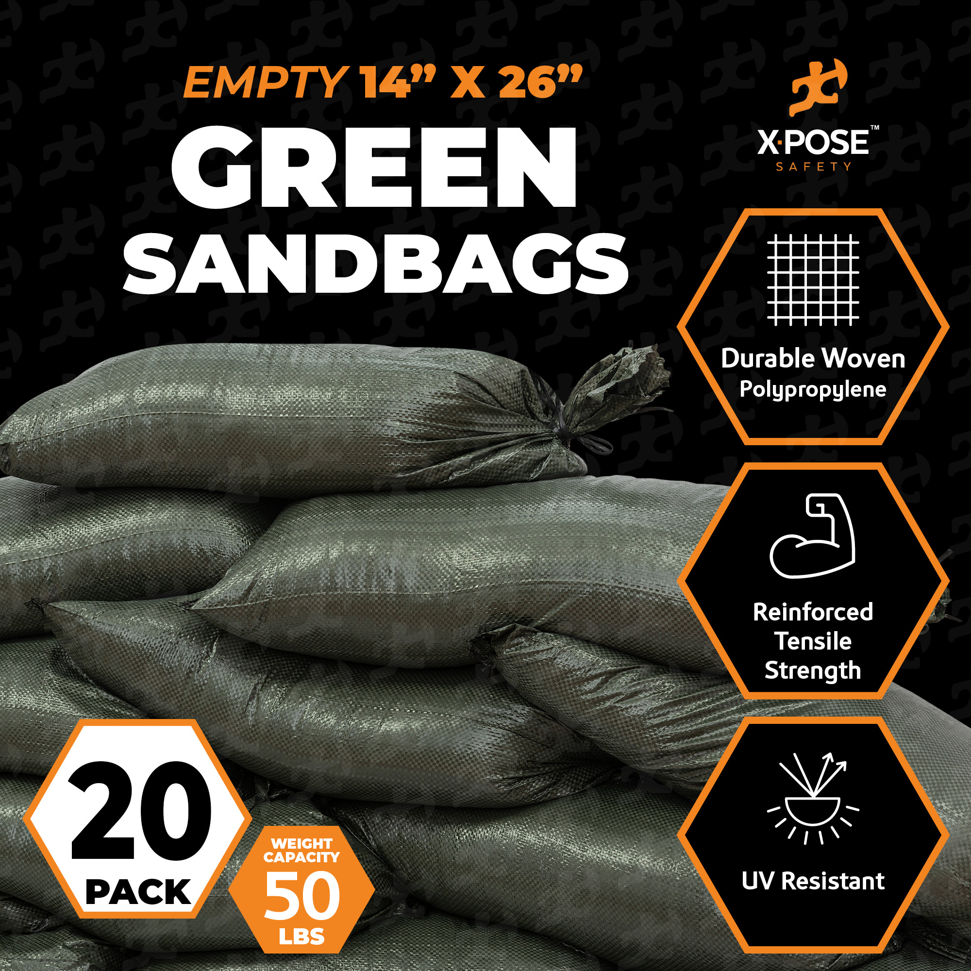 XPOSE SAFETY SBG-1426-20-X Sand-Bags - View #2