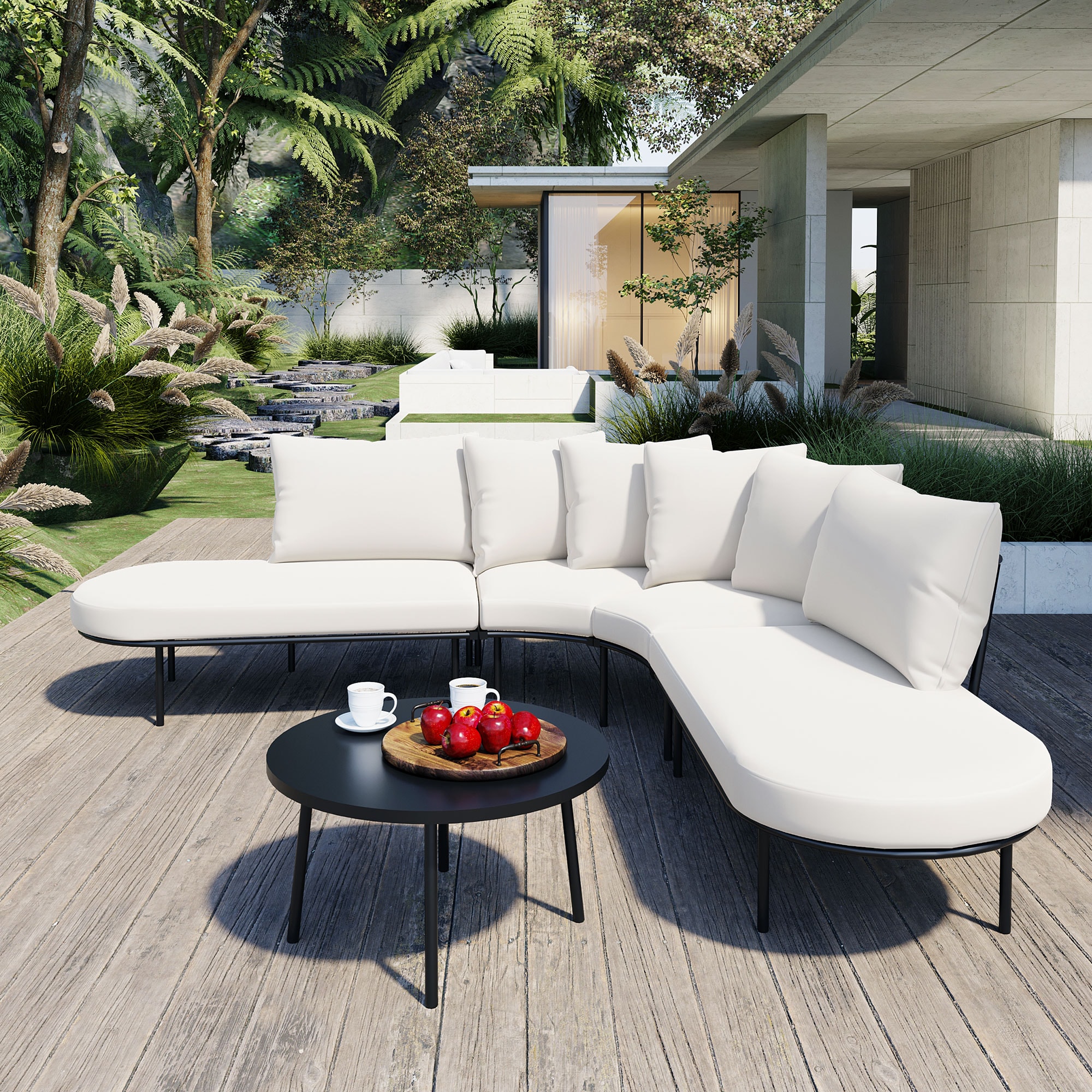 Clihome CNBL-09BLKPRD Patio-Conversation-Sets - View #2
