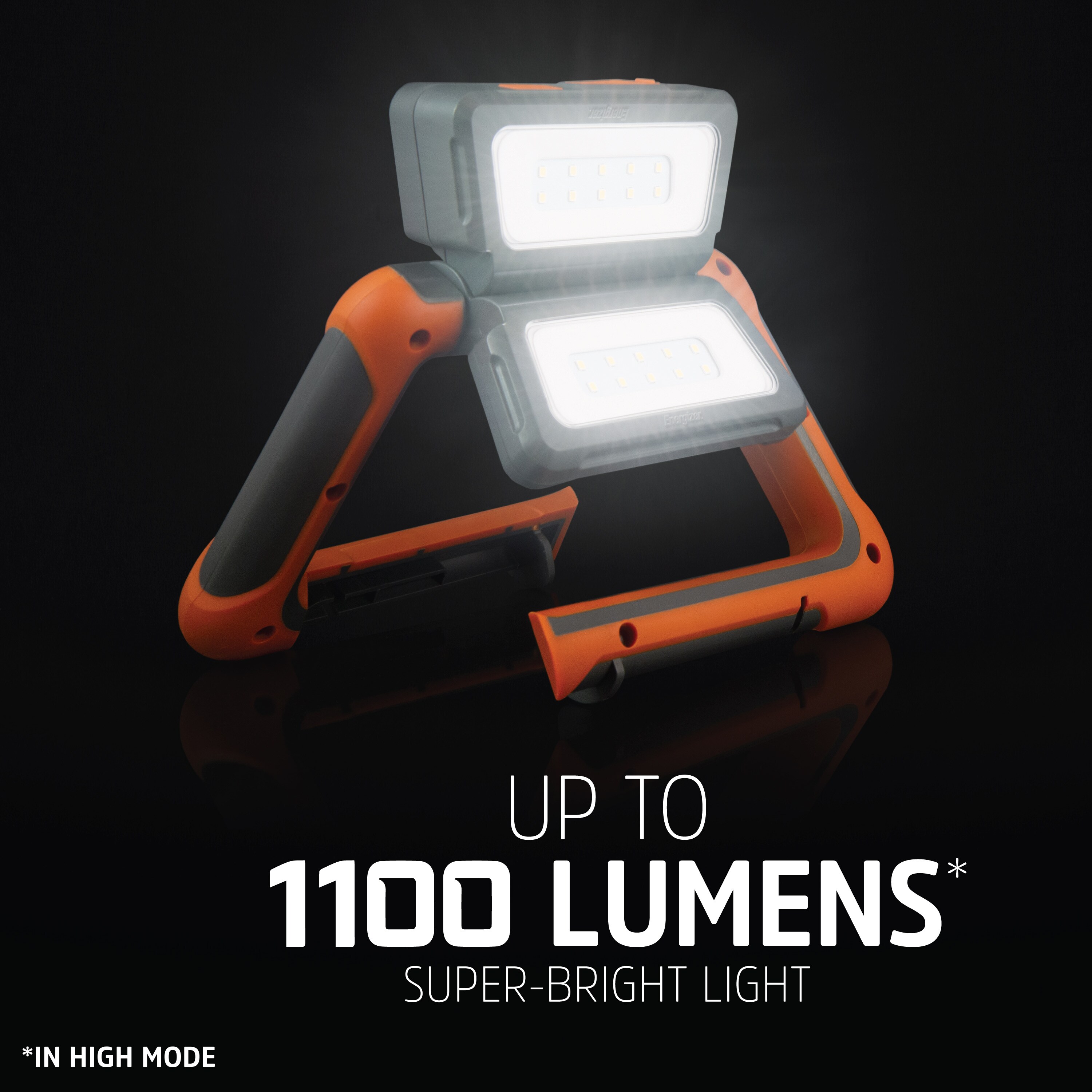 1,100 Lumen Rechargeable Battery Mini Work Light (Red), ECFDF108