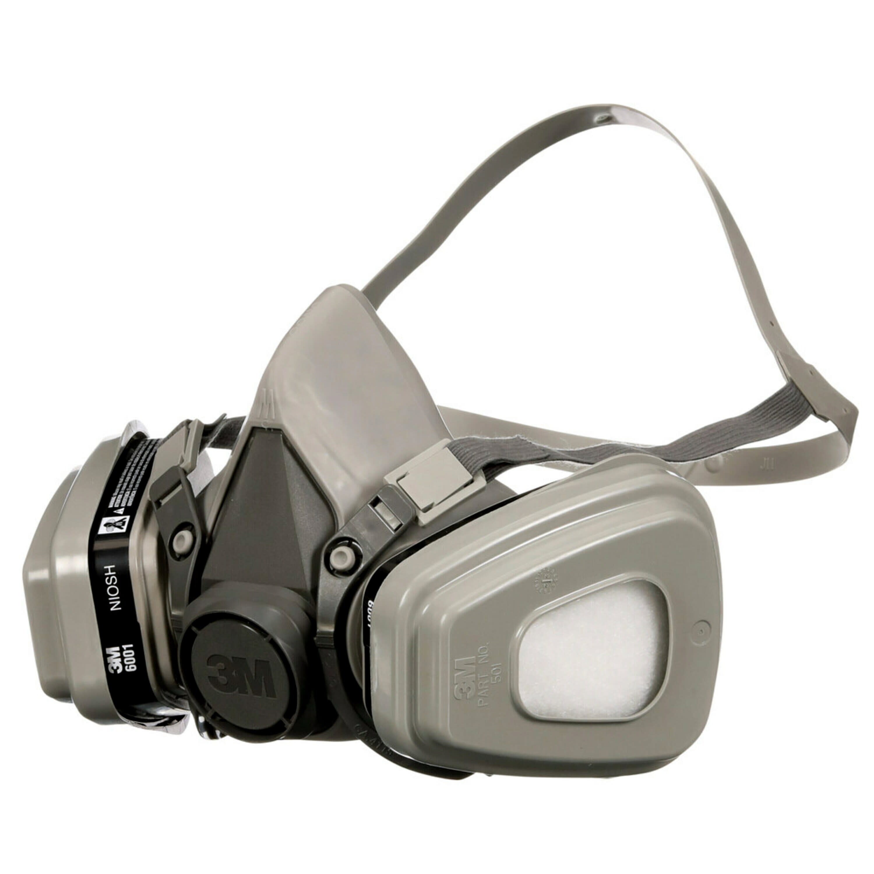 3M Grey Reusable P95 Adult Medium Painting Half Face Respirator 6211P1 ...