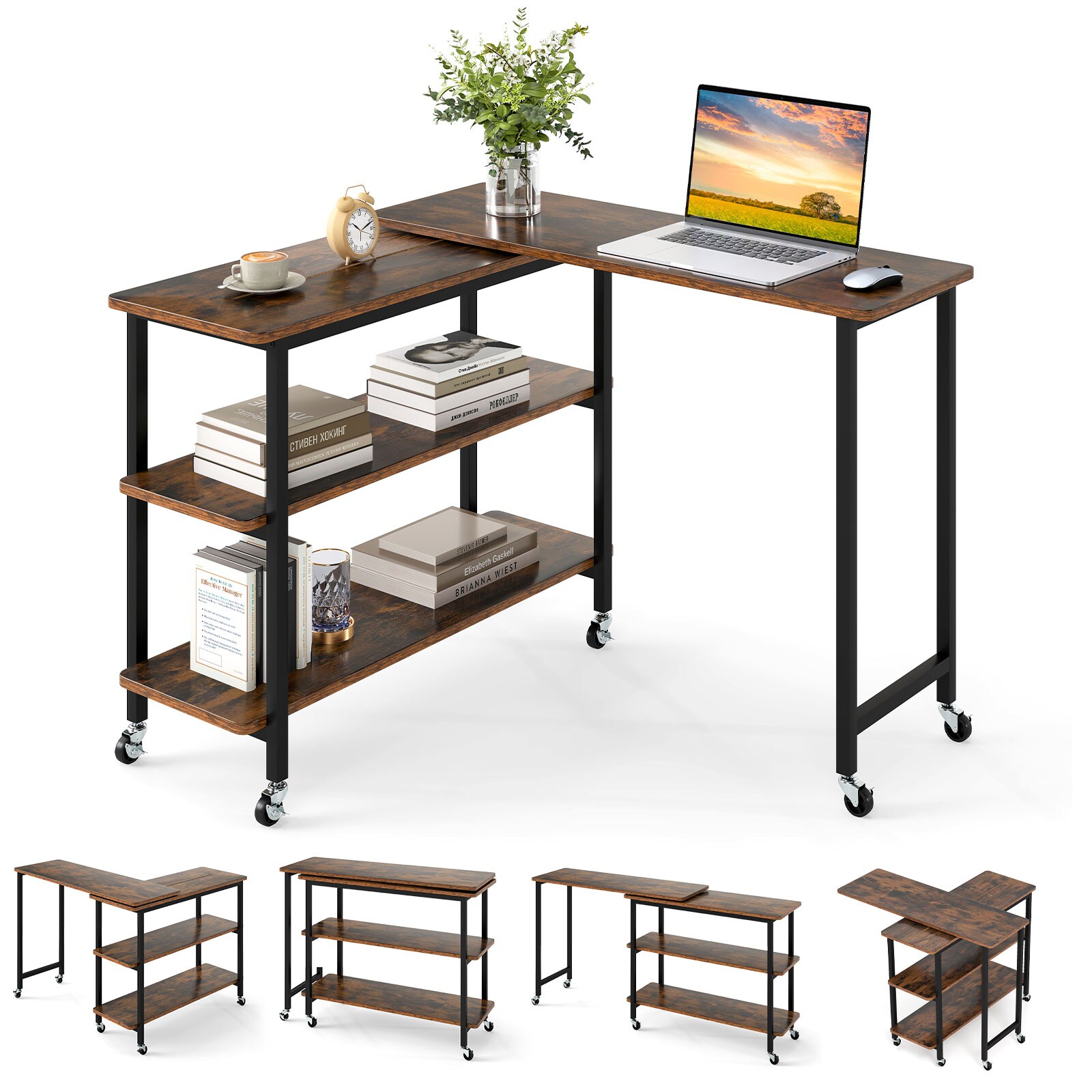 Slickblue D-CO-FC37036WH desks - View #4
