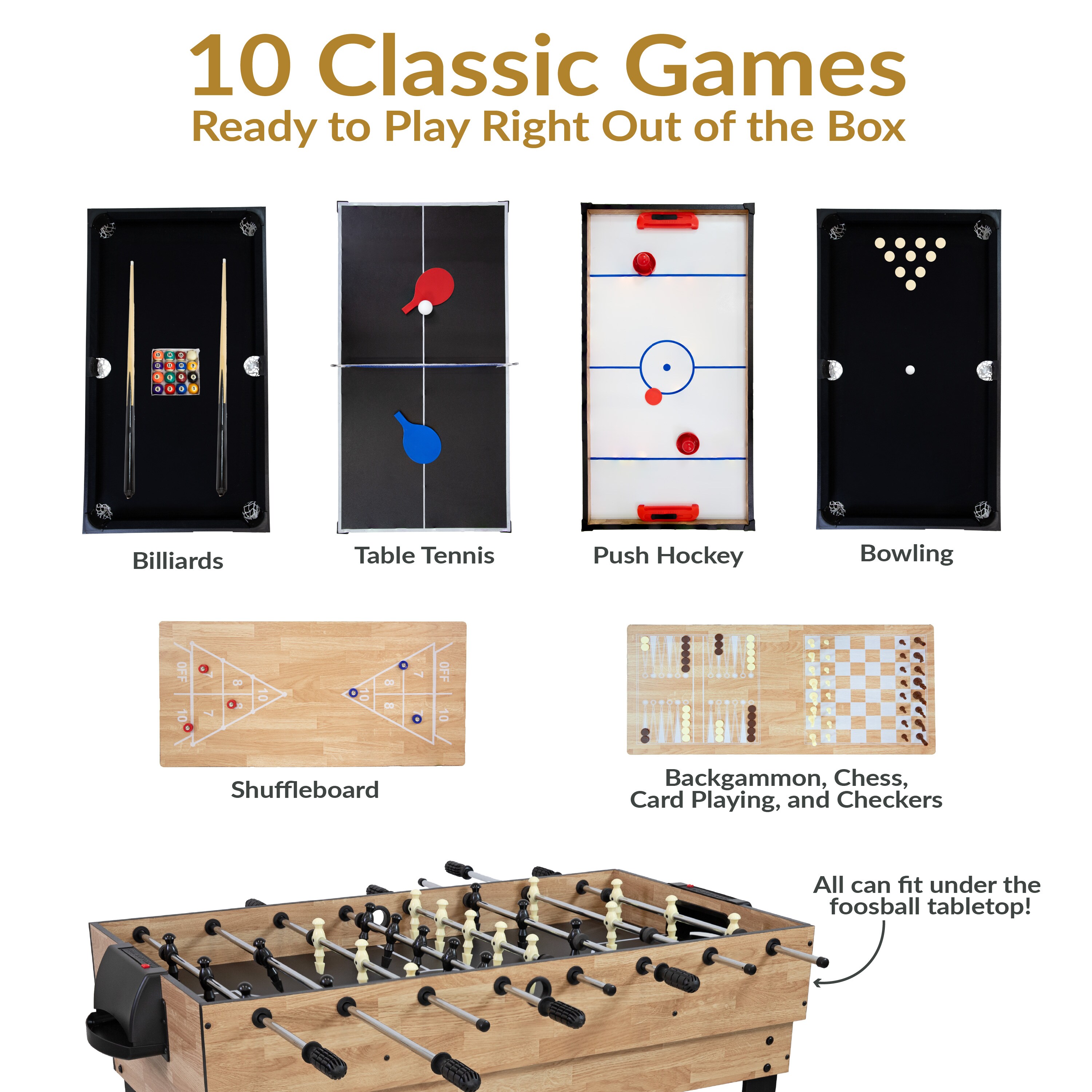 Sunnydaze Decor DQ-9261 Multi-Game-Tables - View #4