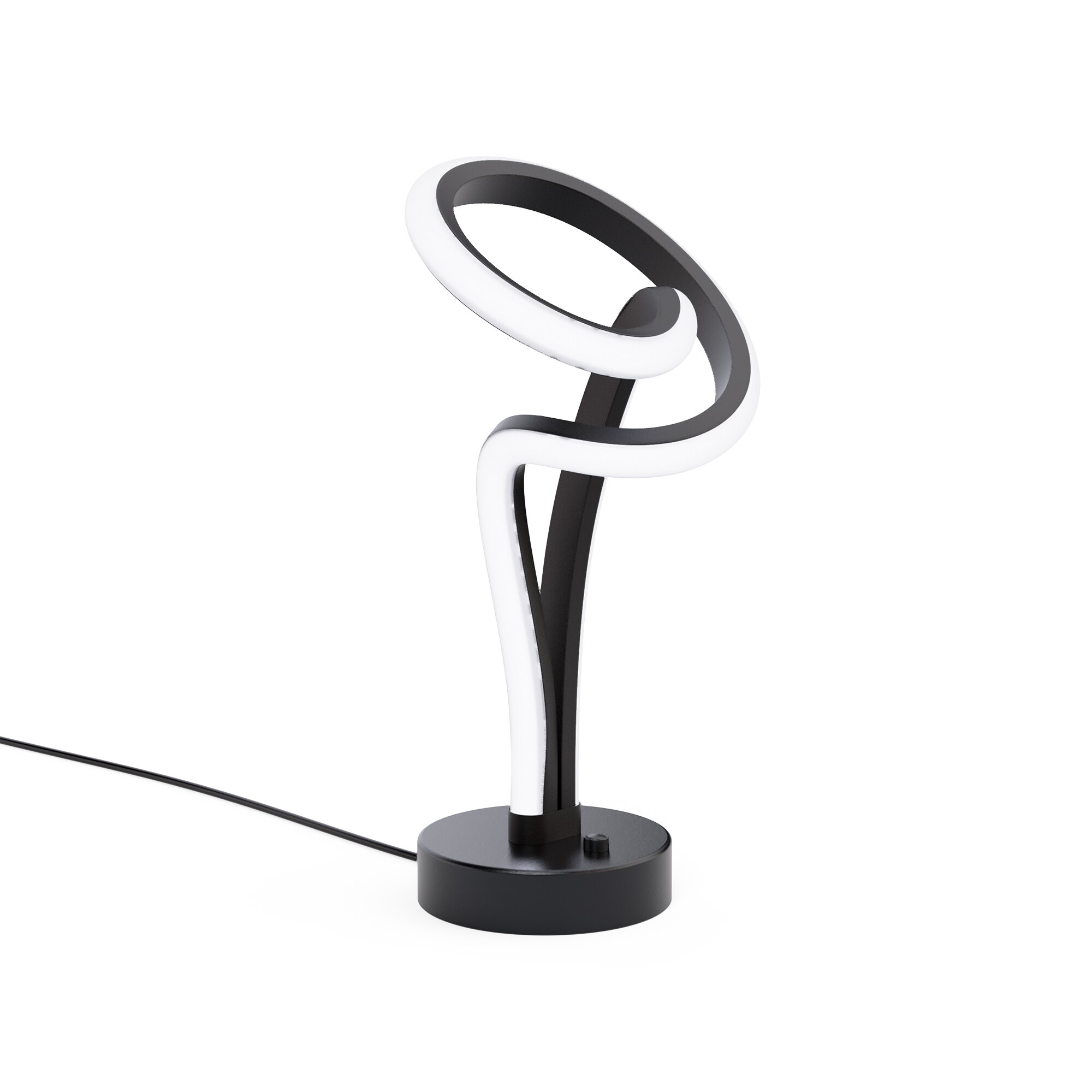 Infibrite IB-035-3-TL Abstract 10.63-in Black Touch Standard Desk Lamp