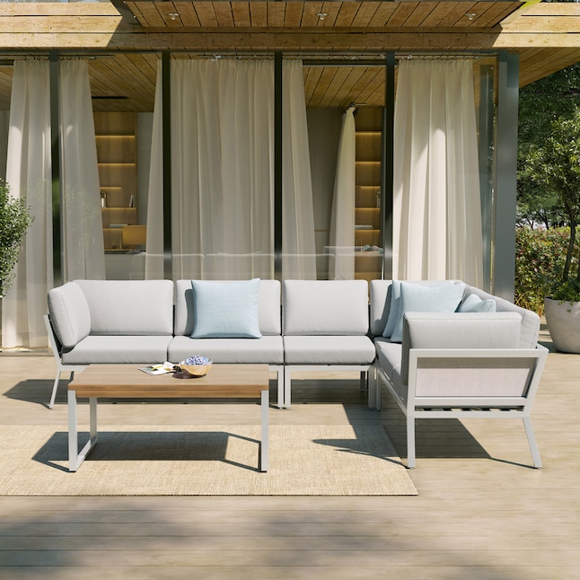 Ove Decors Conrad 5 Piece Patio Conversation Set With Olefin Cushions In The Sets Department At Com - Home Decorators Collection Conrad Coffee Table Ove Decors Conrad 5 Piece Patio Conversation Set With Olefin Cushions In The Sets Department At Com - Home Decorators Collection Conrad Coffee Table