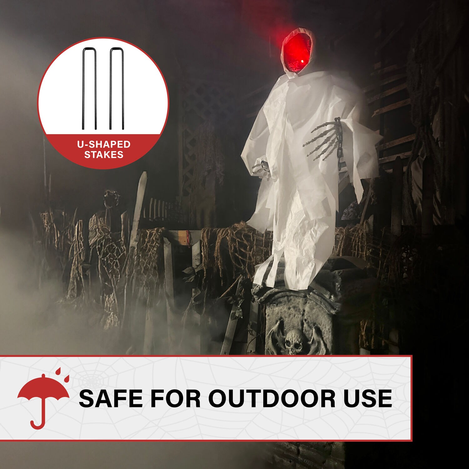 Haunted Hill Farm HHRPRTOMB-1FLSA Halloween-Animatronics - View #7