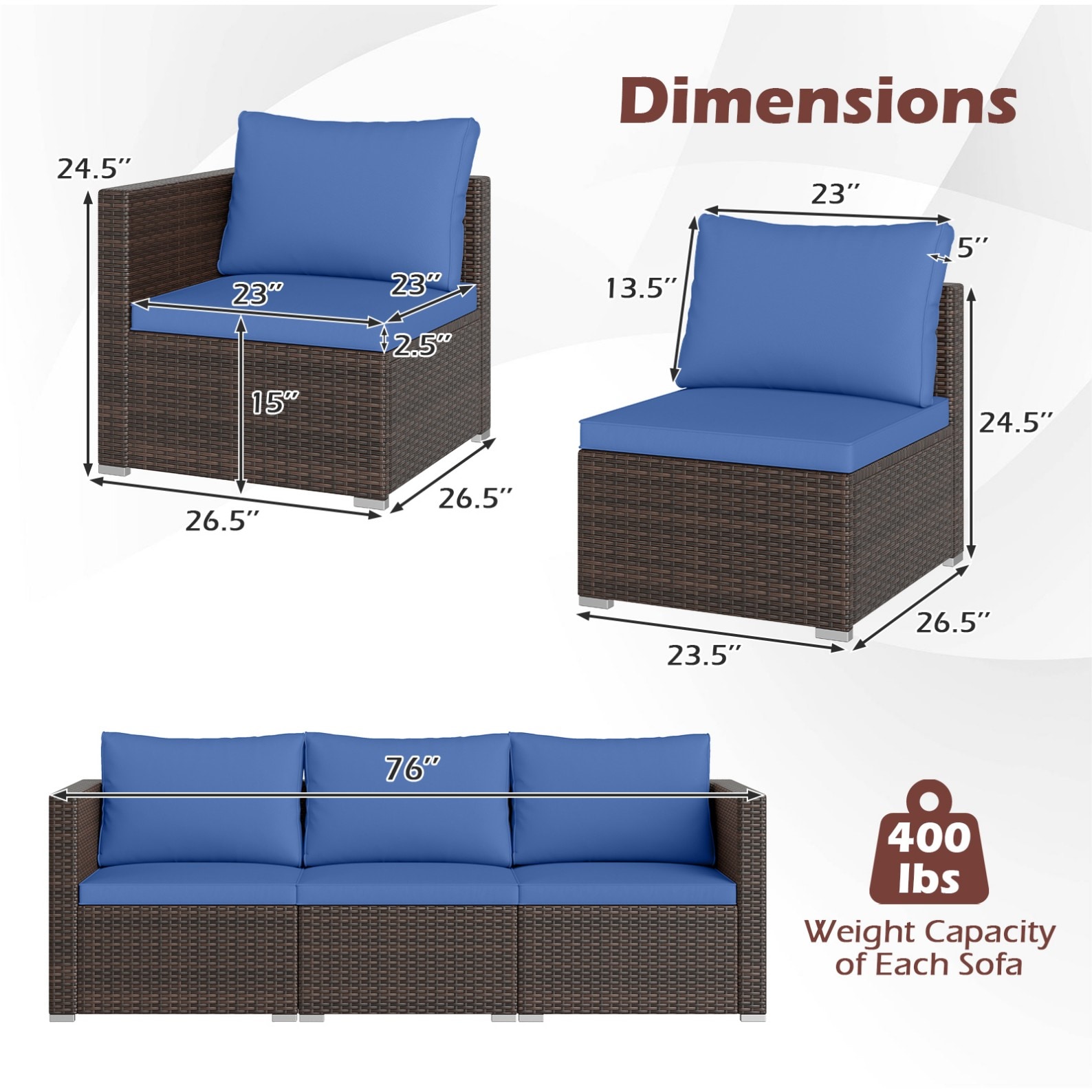 Poinic CWJ74944NY Patio-Sofas-Daybeds - View #5