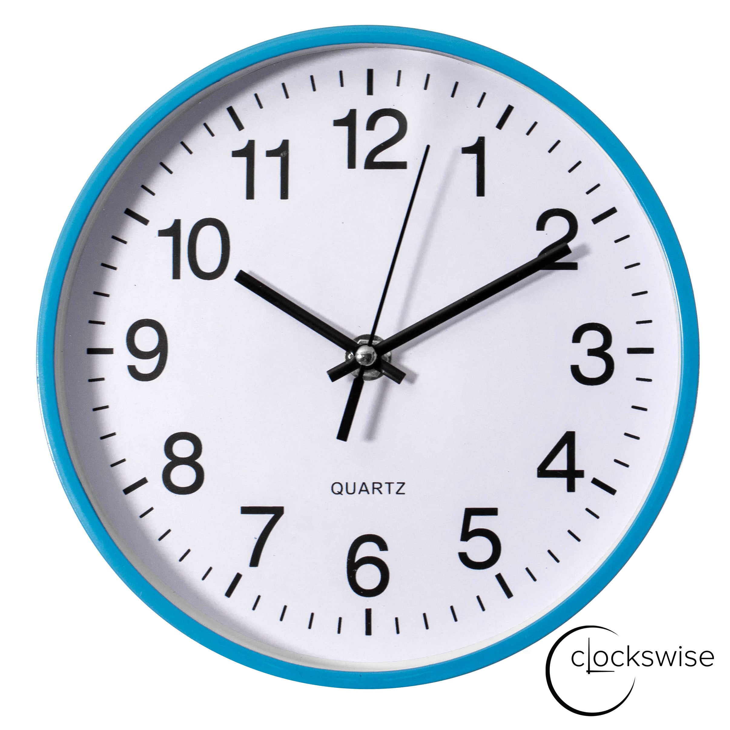 Clockswise QI004744.BL.8 Analog Round Wall Modern