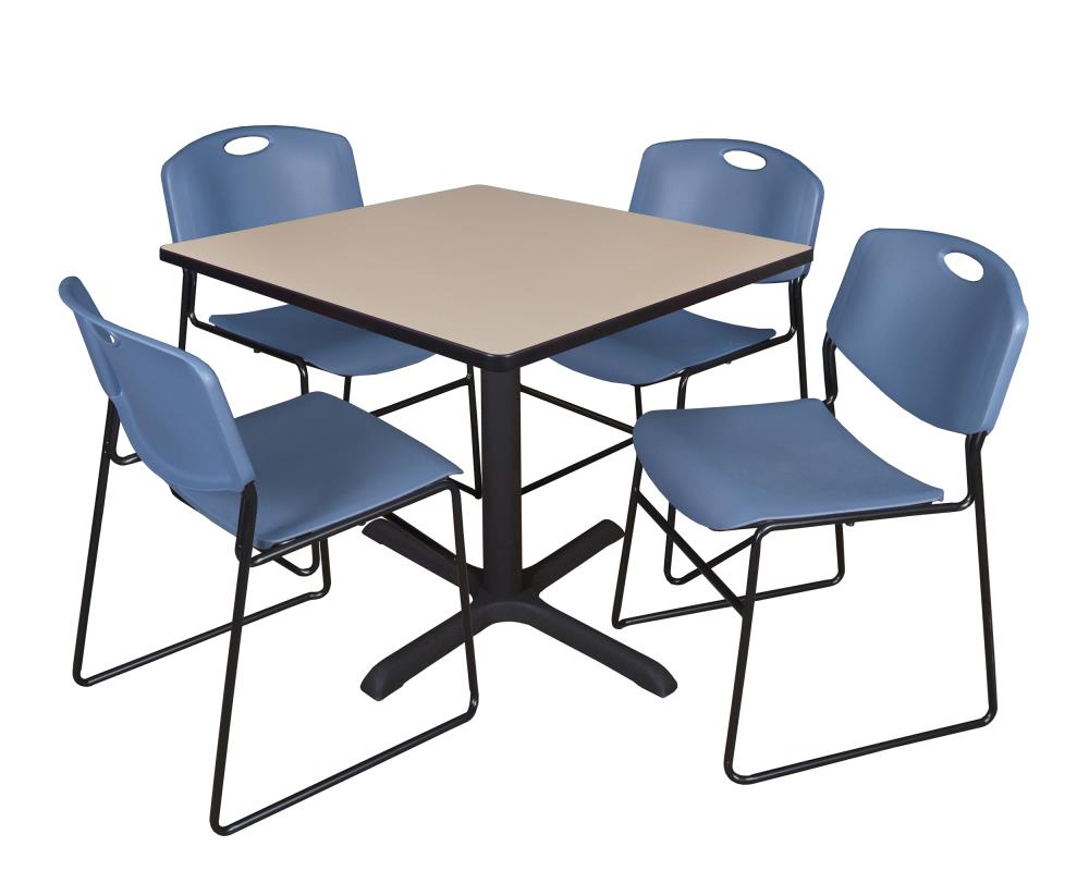 Regency TB4242BE44BE Breakroom Off-white 4-Person Training Table (42-in W x 29-in H)