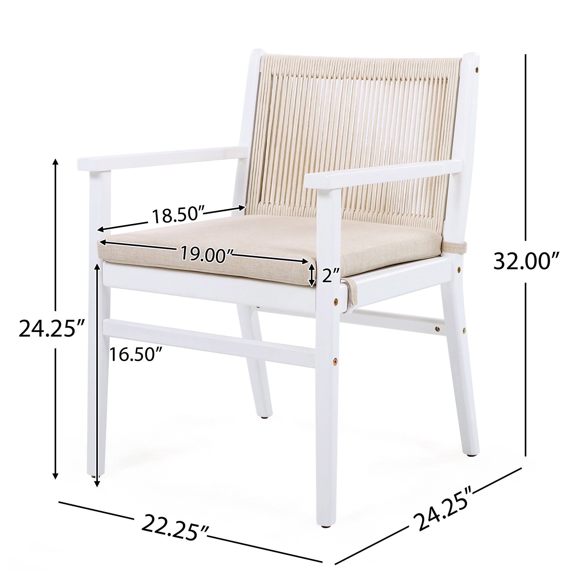 SINOFURN SYF770020WT Patio-Chairs - View #3