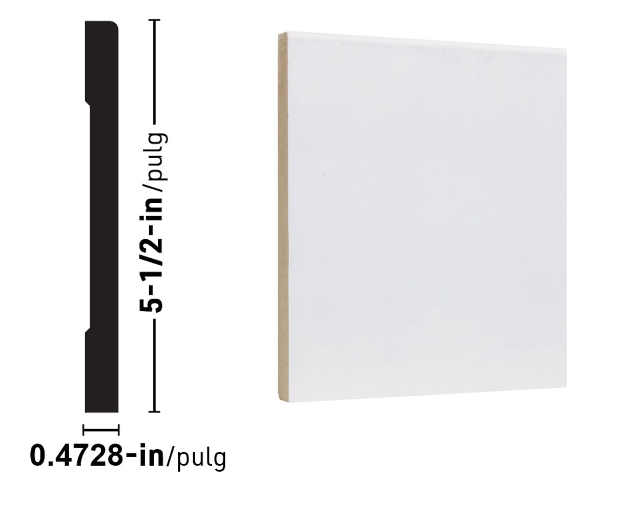 Reliabilt 15 32-in X 5-1 2-in X 8-ft Craftsman Primed Mdf 3210 