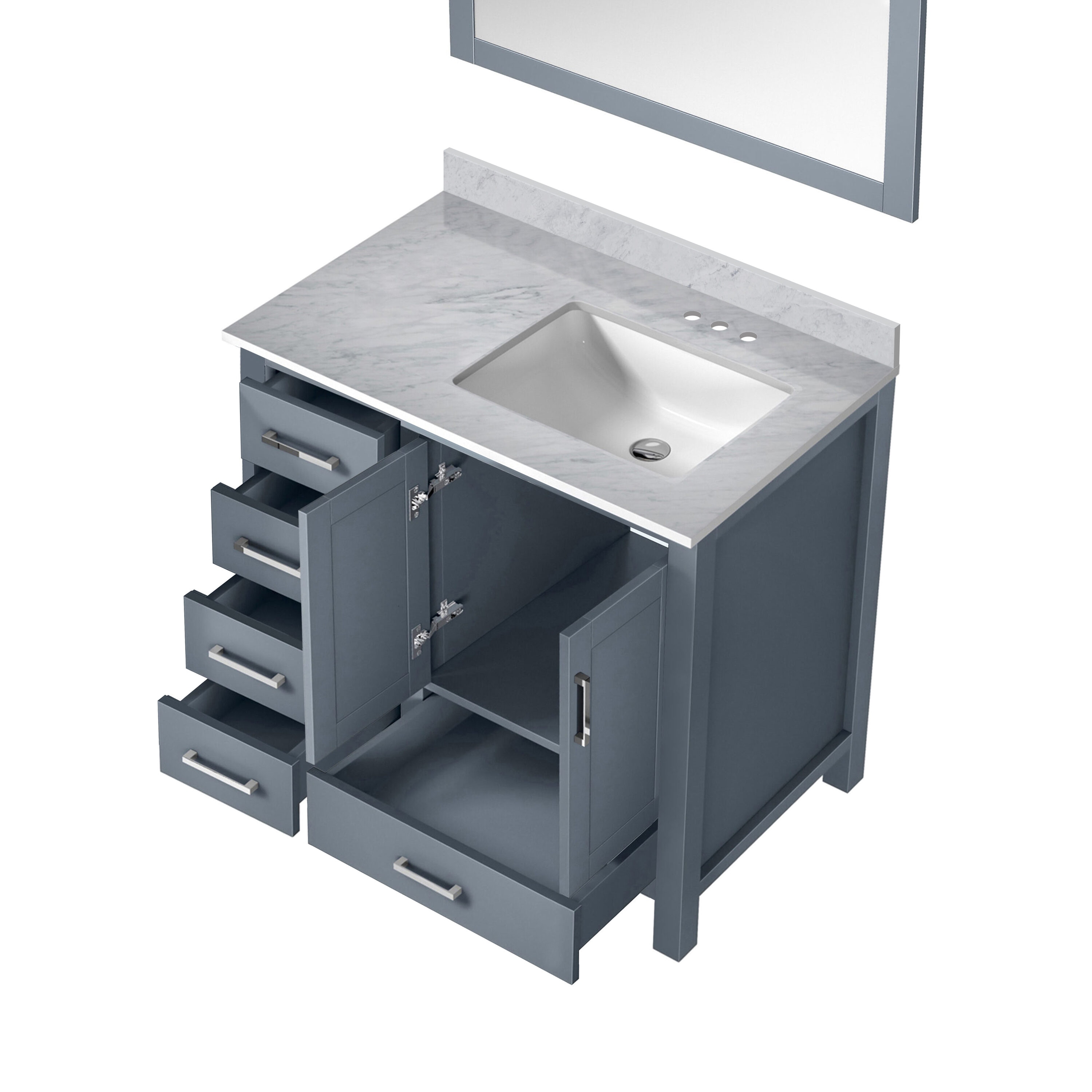 Lexora LJ342236SBDSM34R Bath-Vanity-Combo - View #5