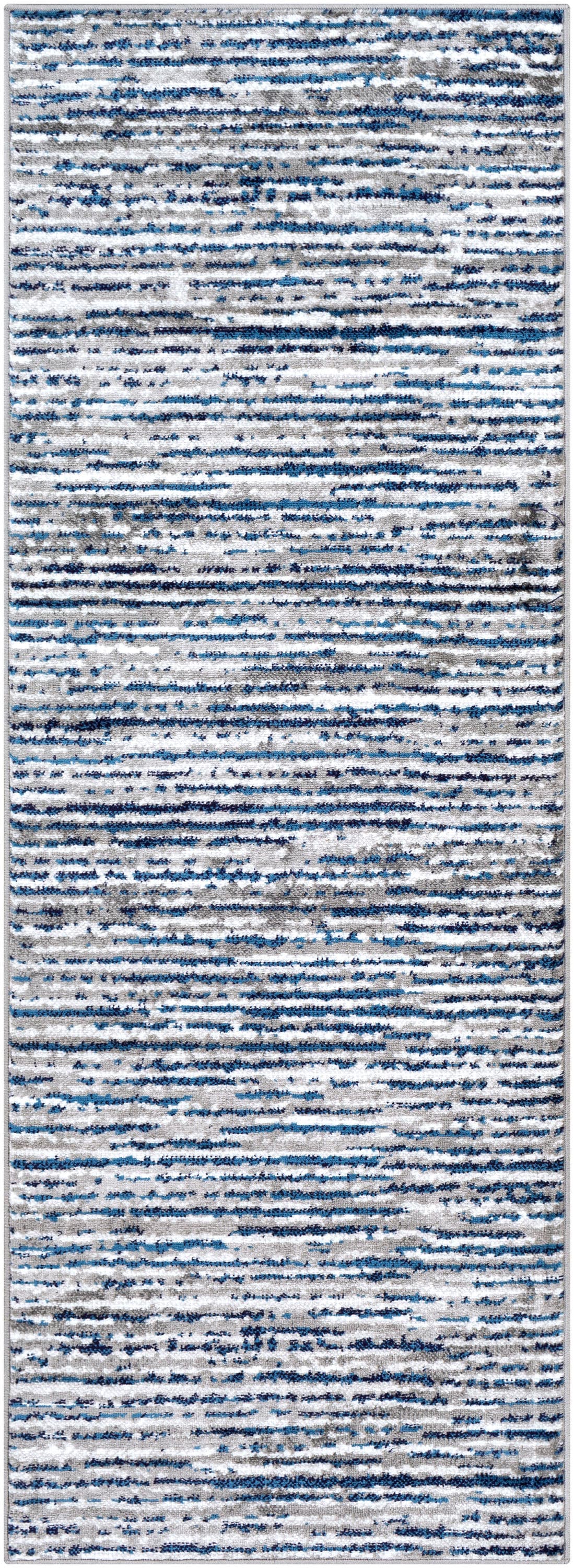 Livabliss MNC2309-2773 Monte Carlo 2 x 8 (ft) Polypropylene Navy Rectangular Indoor Stripe Runner rug