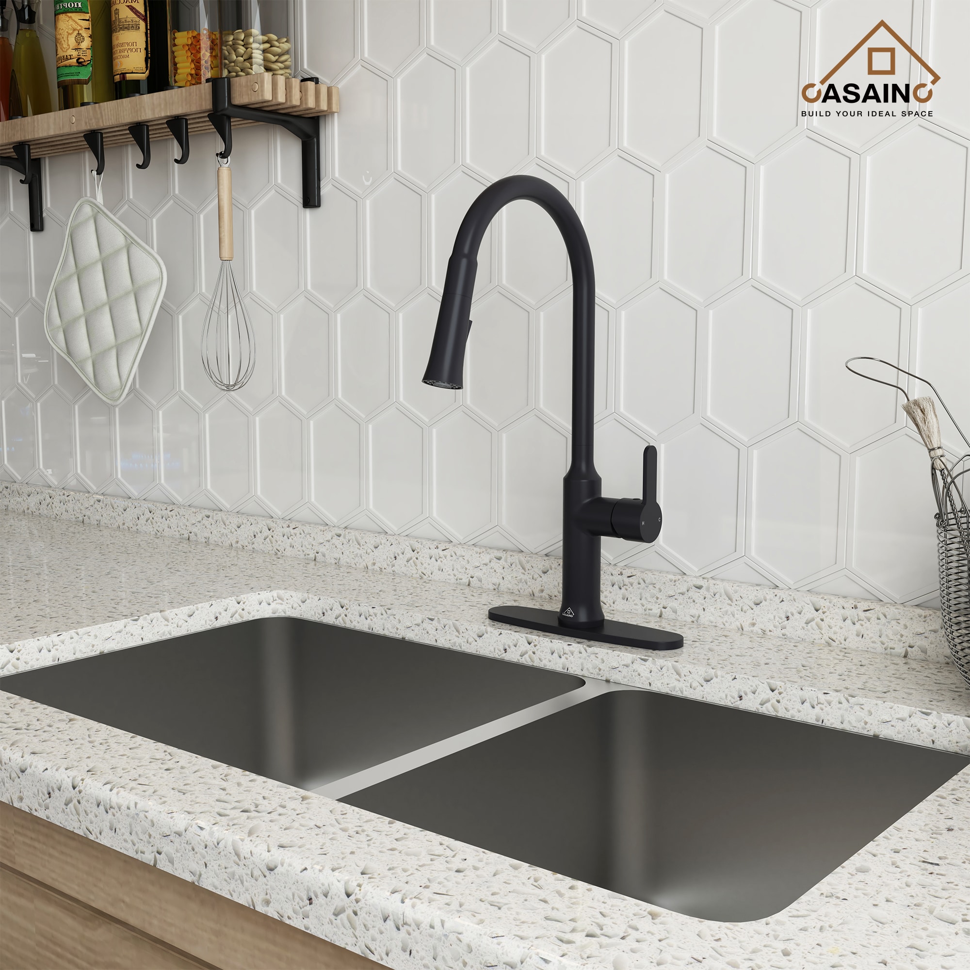 CASAINC CA-YW5BN067 Kitchen-Faucets - View #2