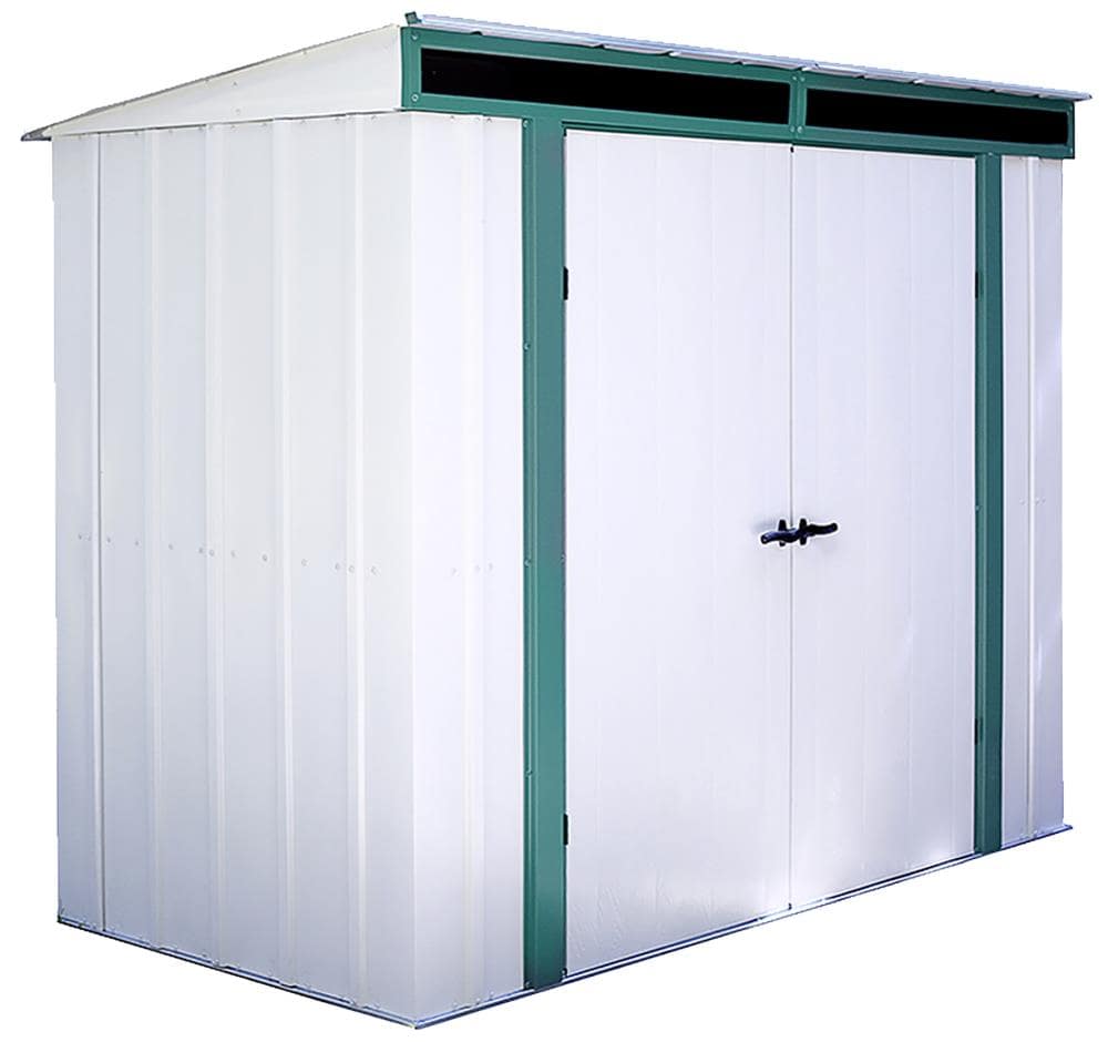 Arrow 8-ft x 4-ft Euro-Lite Galvanized Steel Storage Shed at Lowes.com