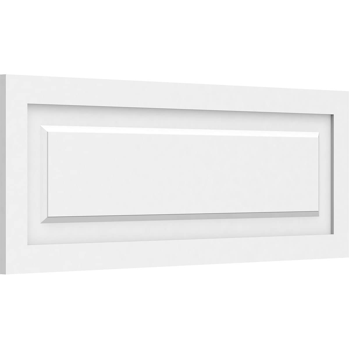Ekena Millwork WALP38X14X062HAR 38-in x 14-in Smooth Paintable/Stainable White PVC Fretwork Wall Panel (