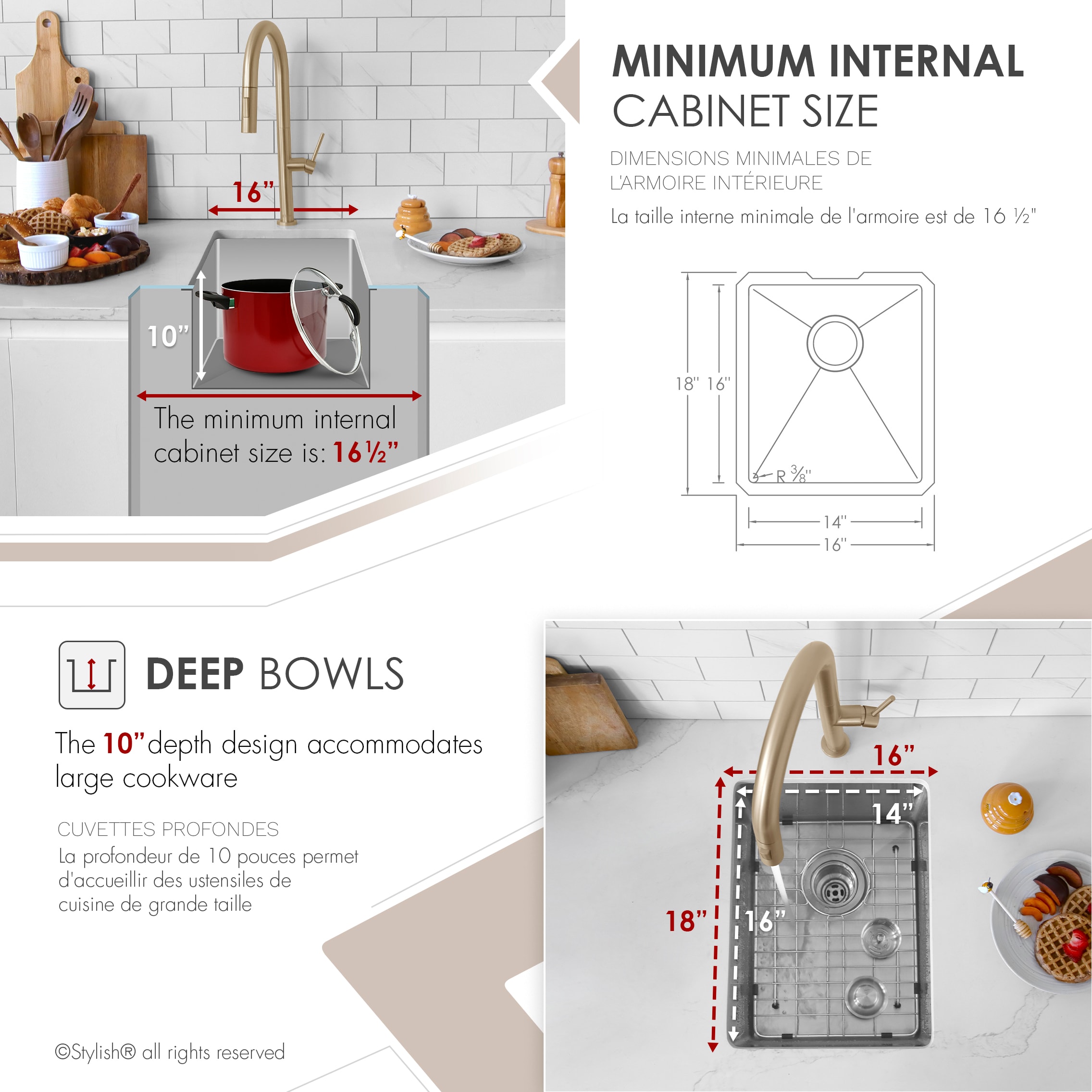 Stylish S-309XG1 Kitchen-Sinks - View #5