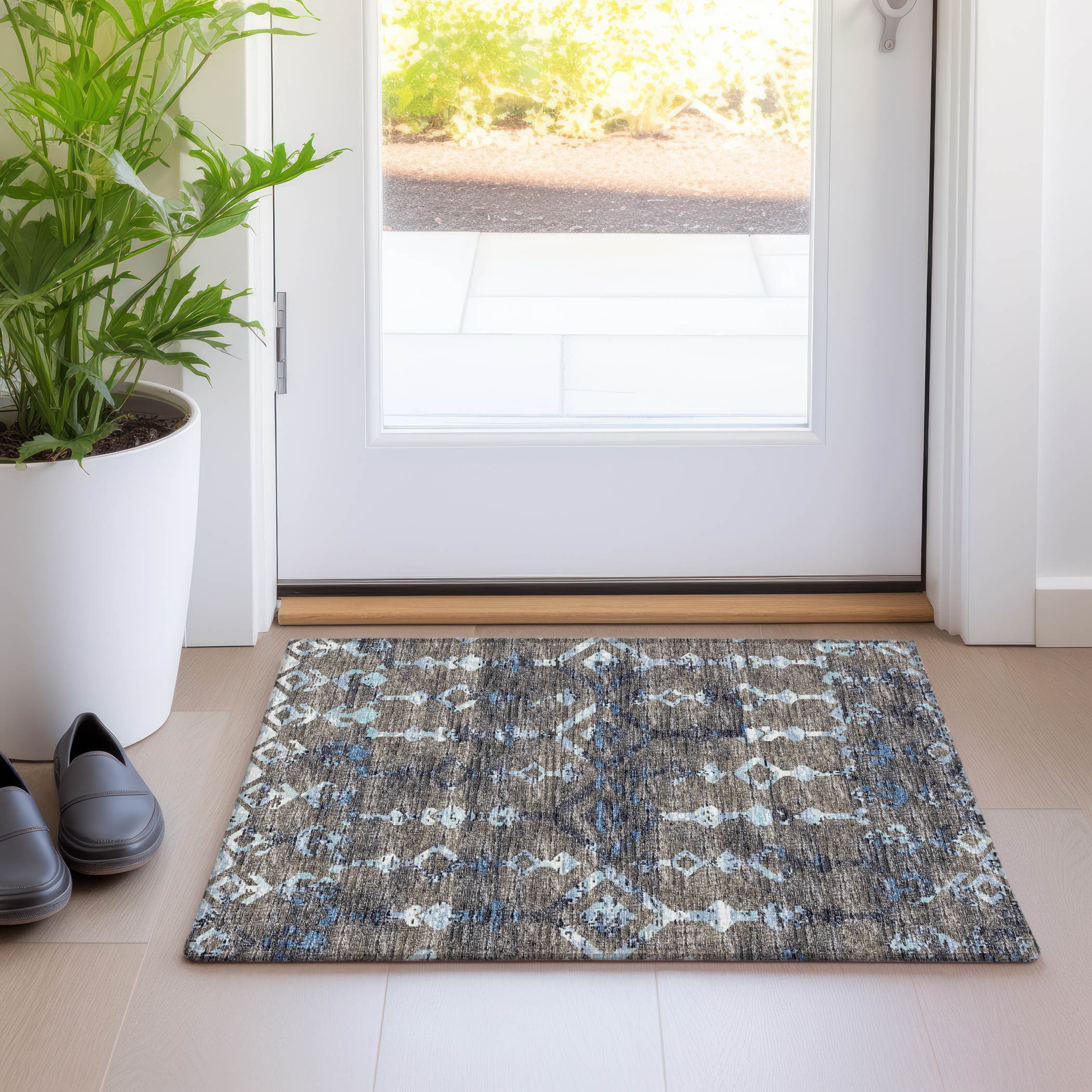 Addison Rugs AMF79MI20X30 Mayfield AMF79MI 2 x 3 (ft) Loomed Polyester Mink Rectangular Indoor Abstract Machine washable Area rug