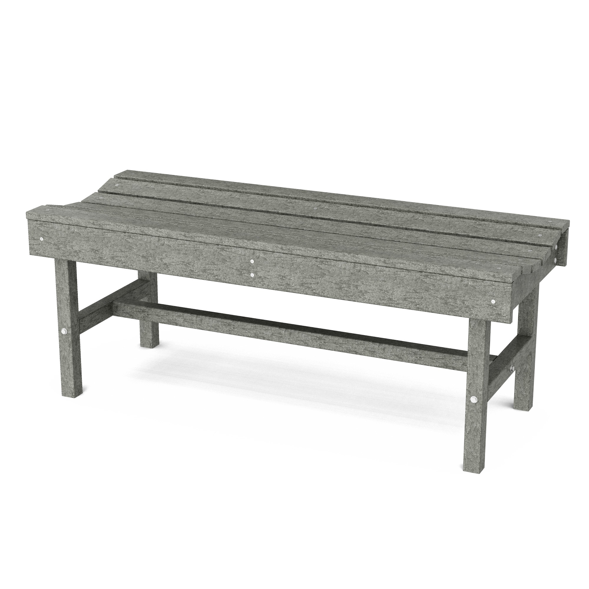 Wildridge LCC-224-DG Classic Vineyard 46.5-Inches W x 18.5-Inches H Dark Gray Plastic Garden Bench