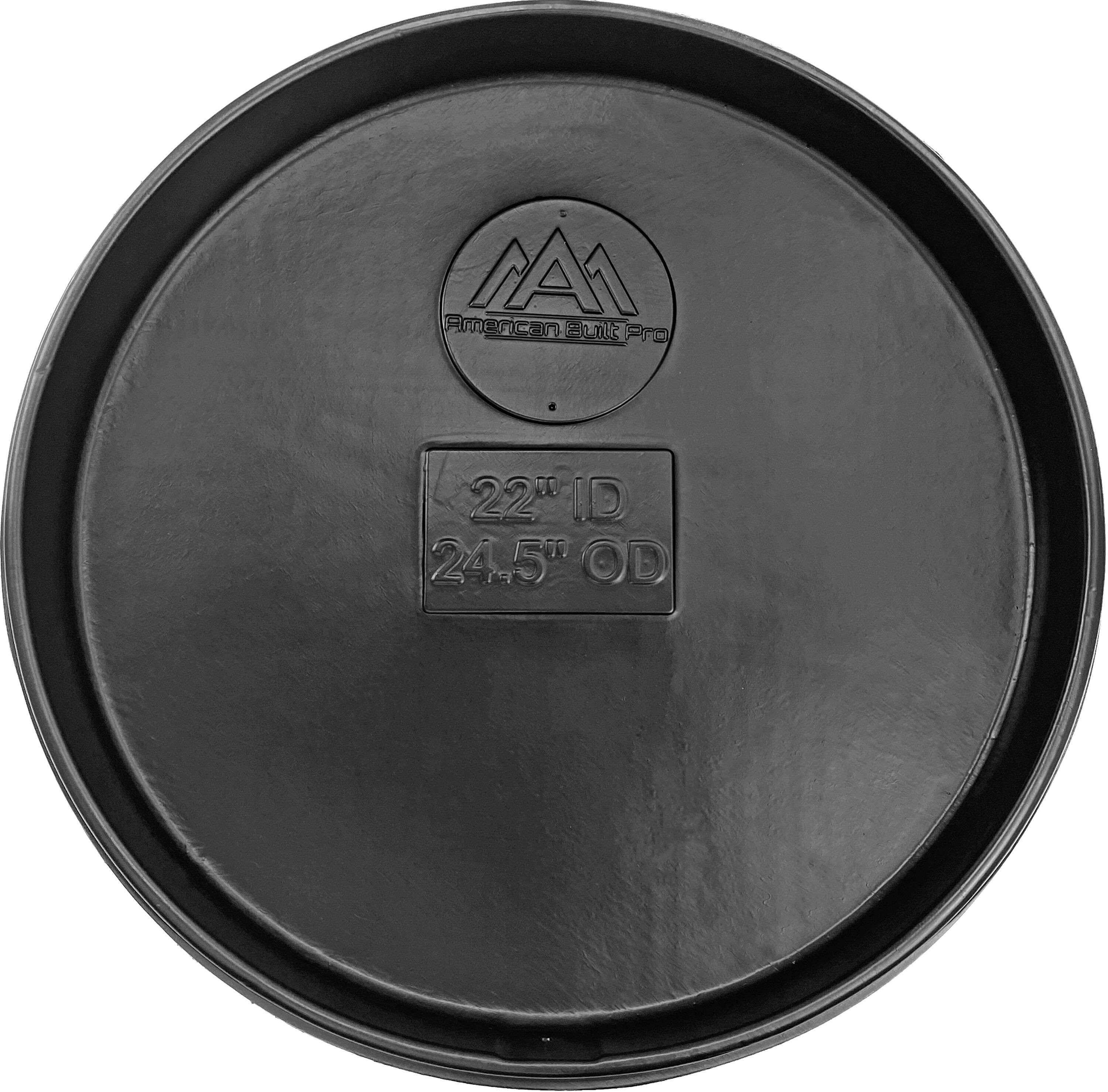 Killarney Metals 24 Inch Diameter Natural Rubber Round Drip Pan