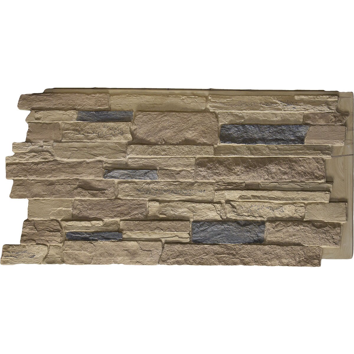 Ekena Millwork Acadia Ledge Stacked Stone 8-sq ft Colfax Faux Stone ...