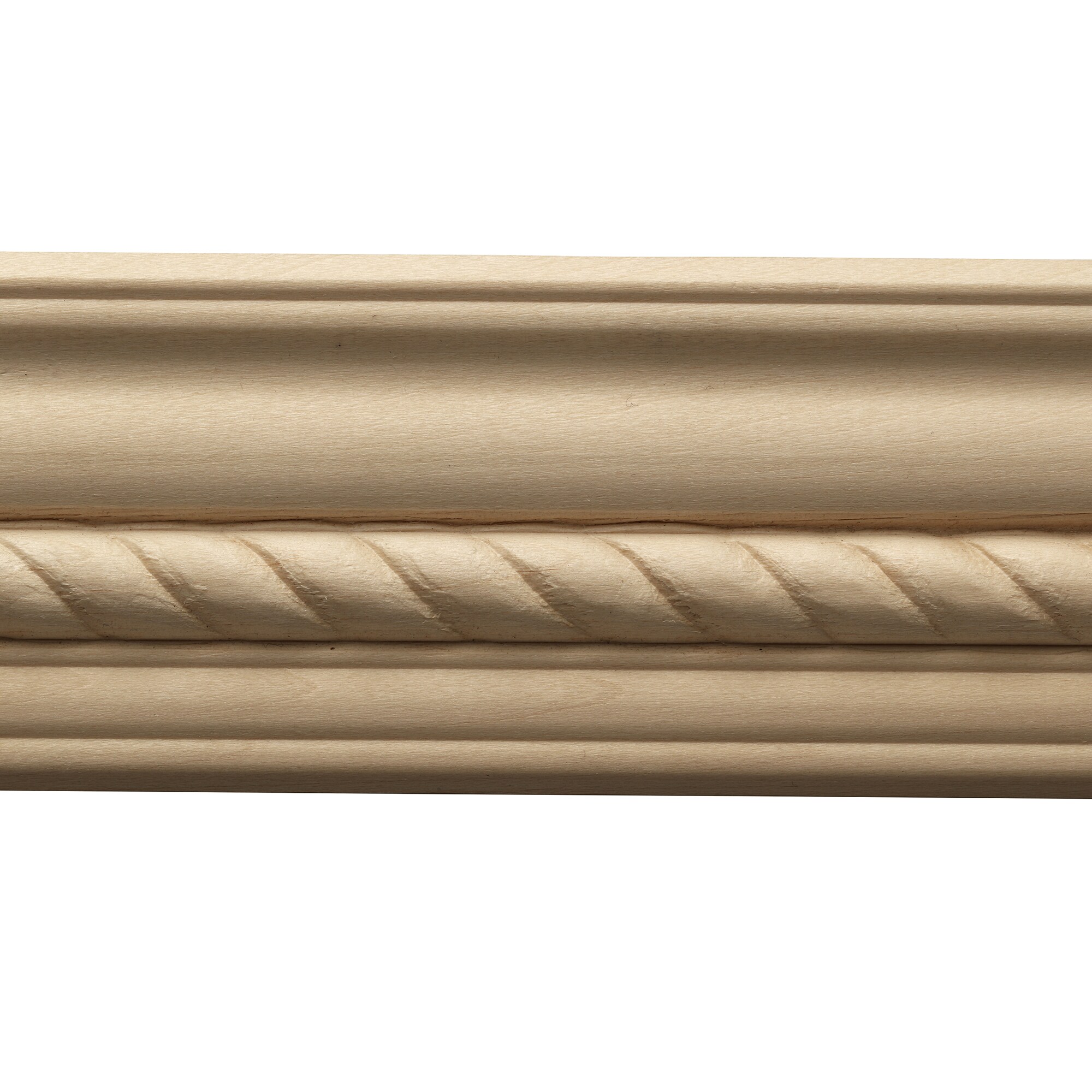 Small Rope Moulding, 2 1/2w x 1 1/4d x 4' length, Sold in 4