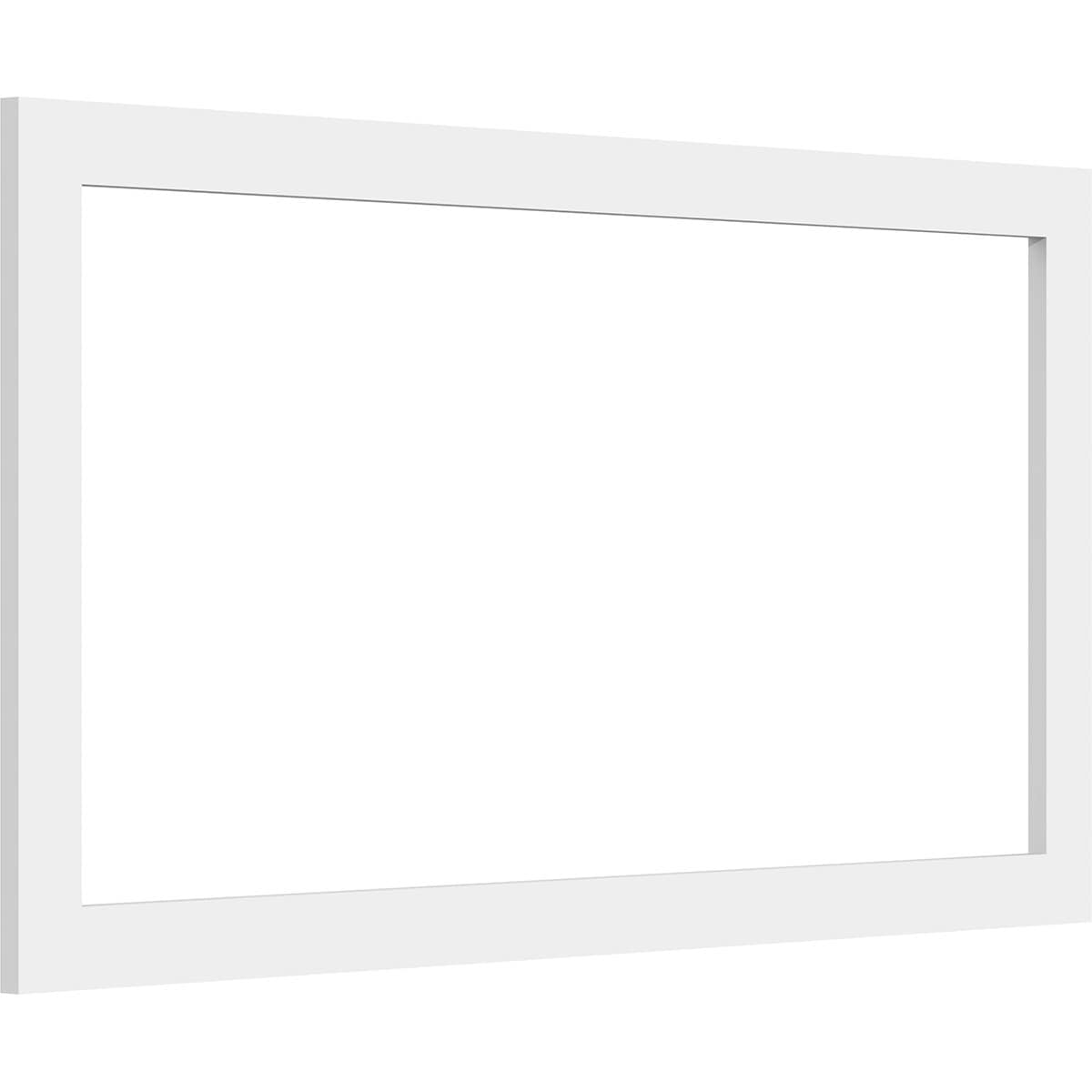 Ekena Millwork WALP30X16X037PRE 30-in x 16-in Smooth Paintable/Stainable White PVC Fretwork Wall Panel (
