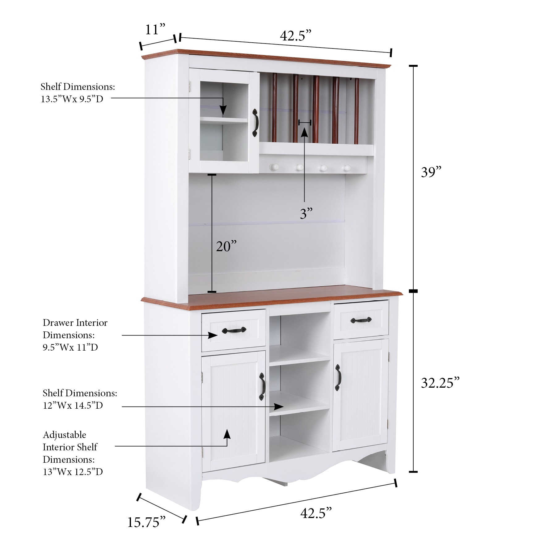 OSHOME 25308K Dining-Kitchen-Storarge - View #8