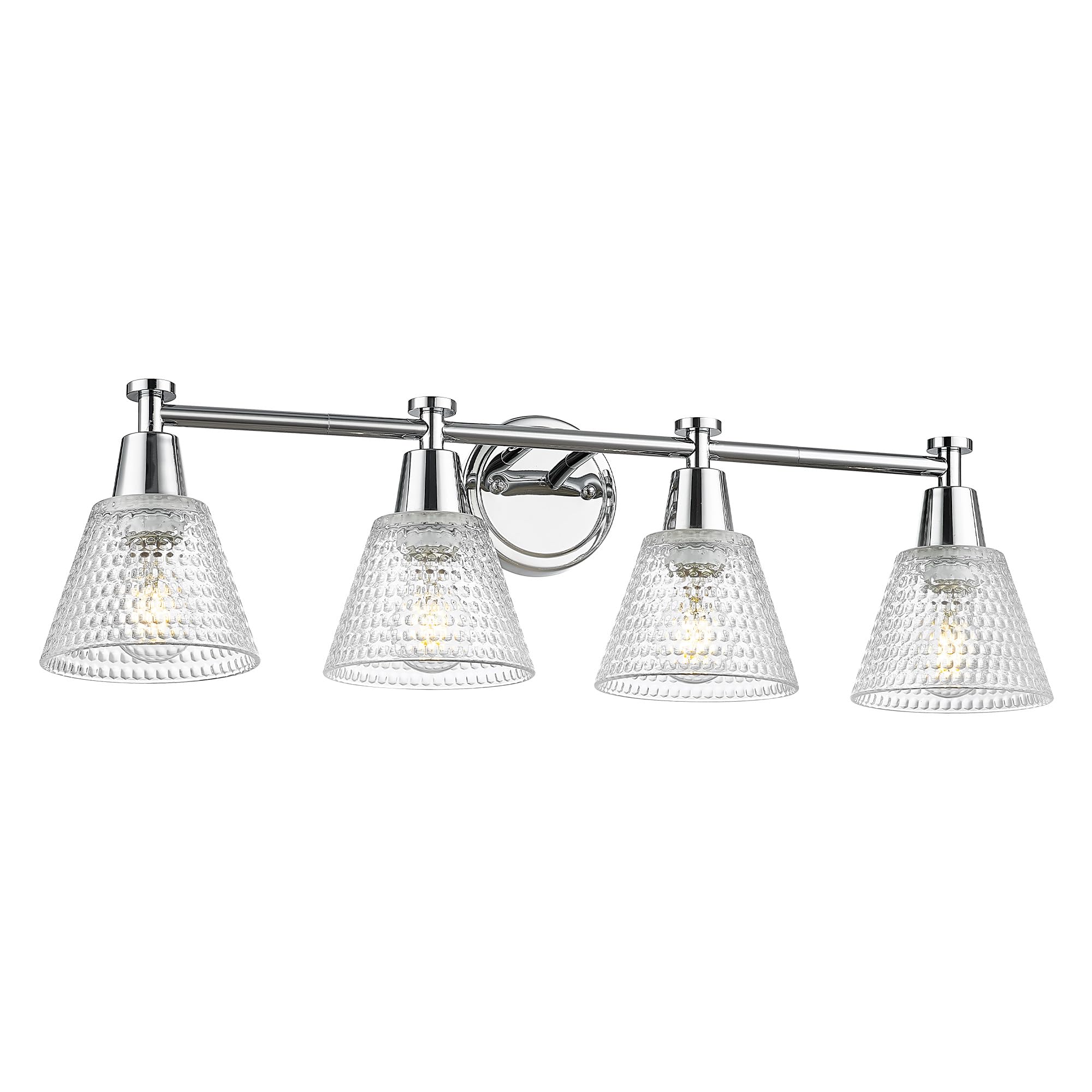 LTMATE LS4FG75BG2-4W CH JAZAVA 30-in 4 -Light Chrome Industrial Vanity light