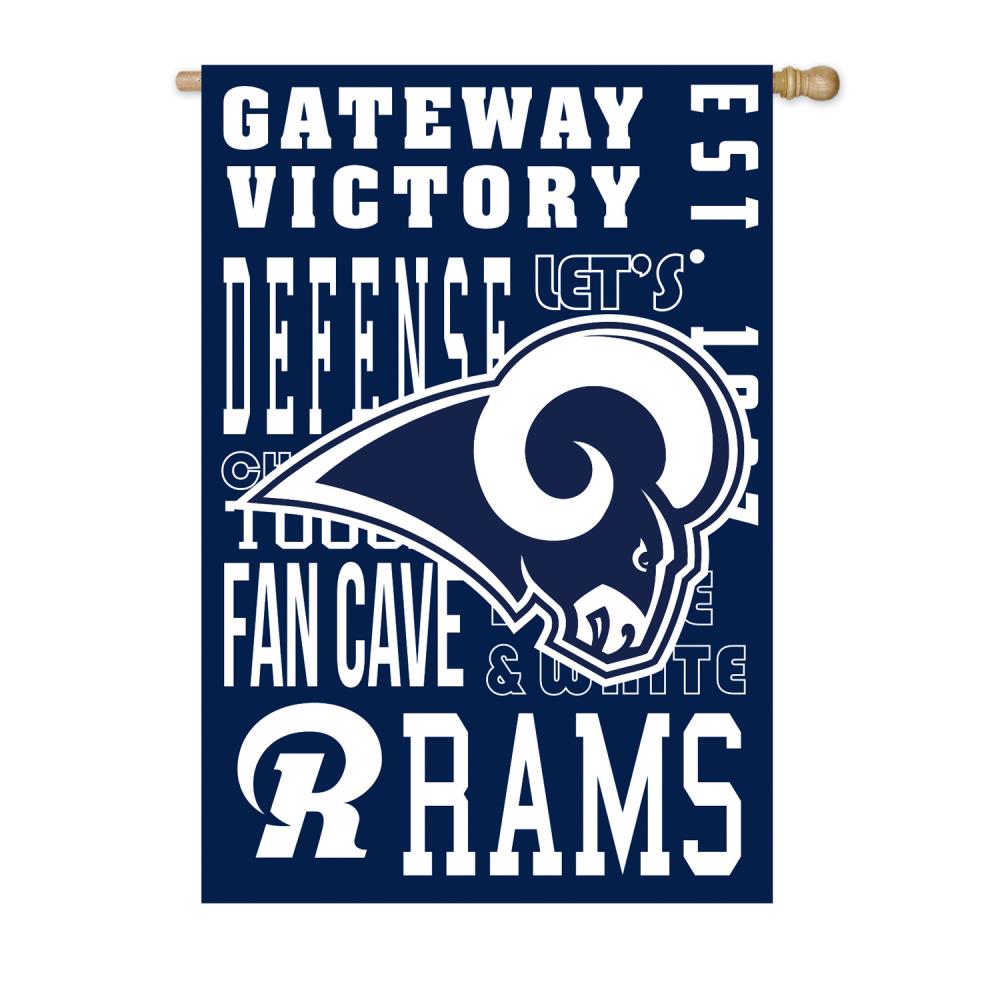 Los Angeles Rams Tall Team Flag Kit with Pole