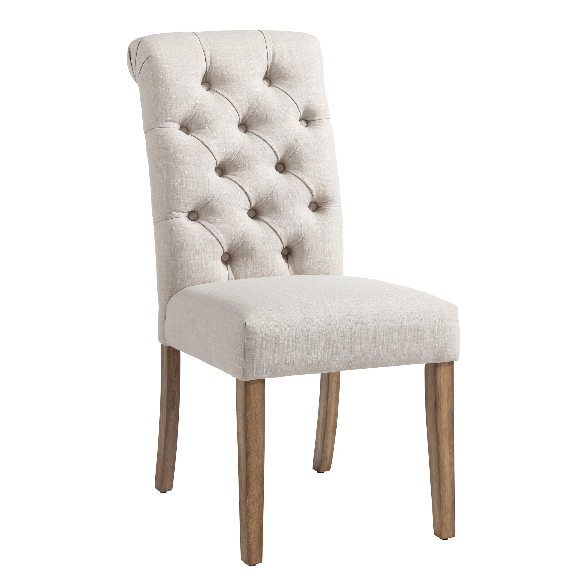 Worldwide Homefurnishings 202-968BG Set of 2 Contemporary/Modern Polyester/Polyester Blend Upholstered Side Chair (Wood Frame)