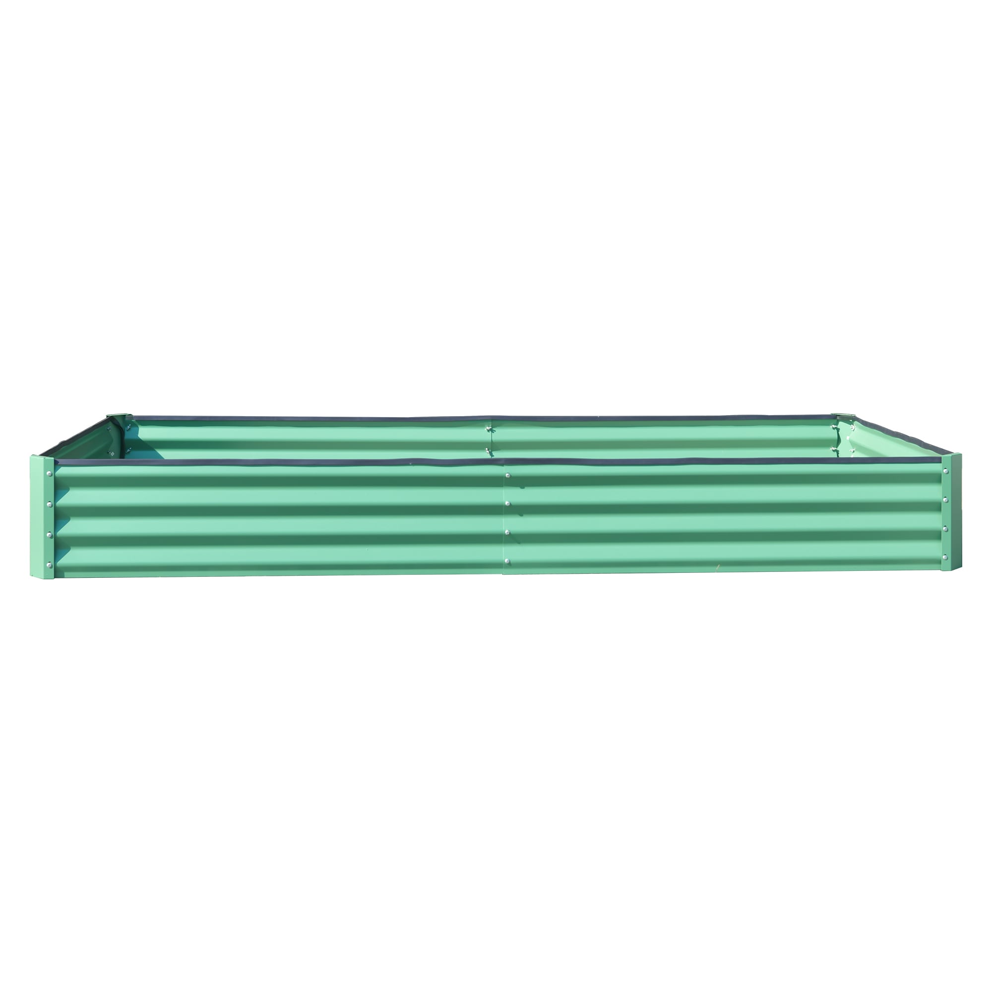 ToolCat NGG29-67-TTX 29.45-cu ft 47.25-in W x 94.49-in L x 11.81-in H Green Galvanized Metal Raised Garden Bed