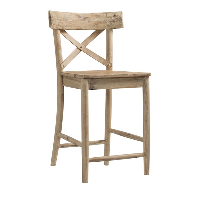 Picket House Furnishings Keaton Smokey, Rustic Counter Height Stools With Backs