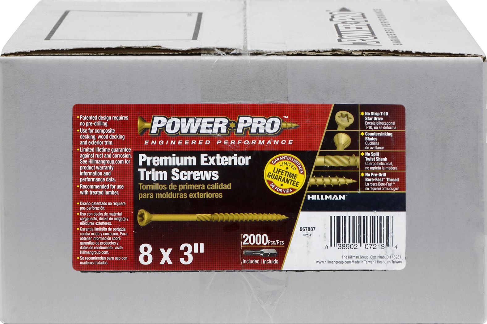 Power Pro #8 x 3-in Epoxy Exterior Trim Screws (2000-Per Box) in the ...