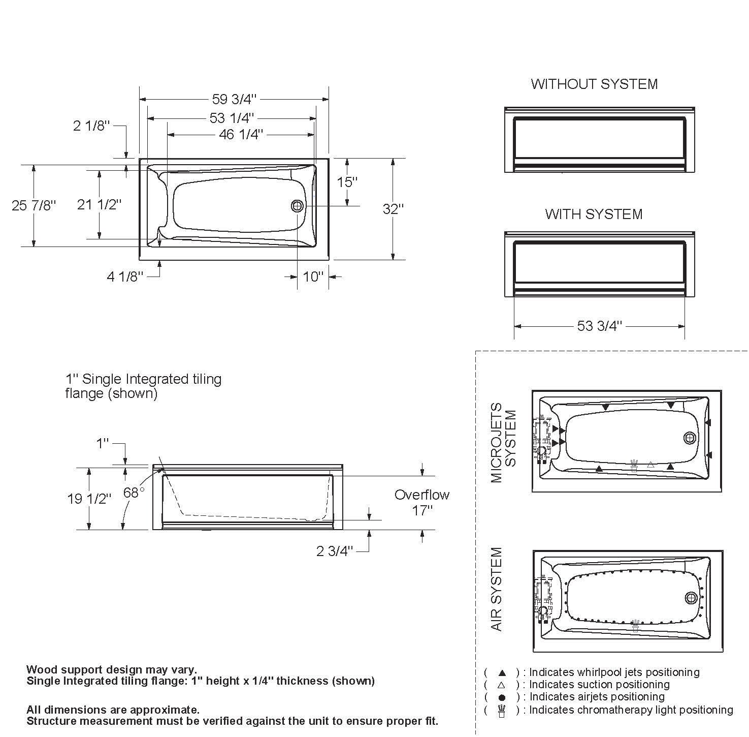 MAAX Utile Metro 32 in. x 60 in. x 81 in. Bath and Shower Combo in