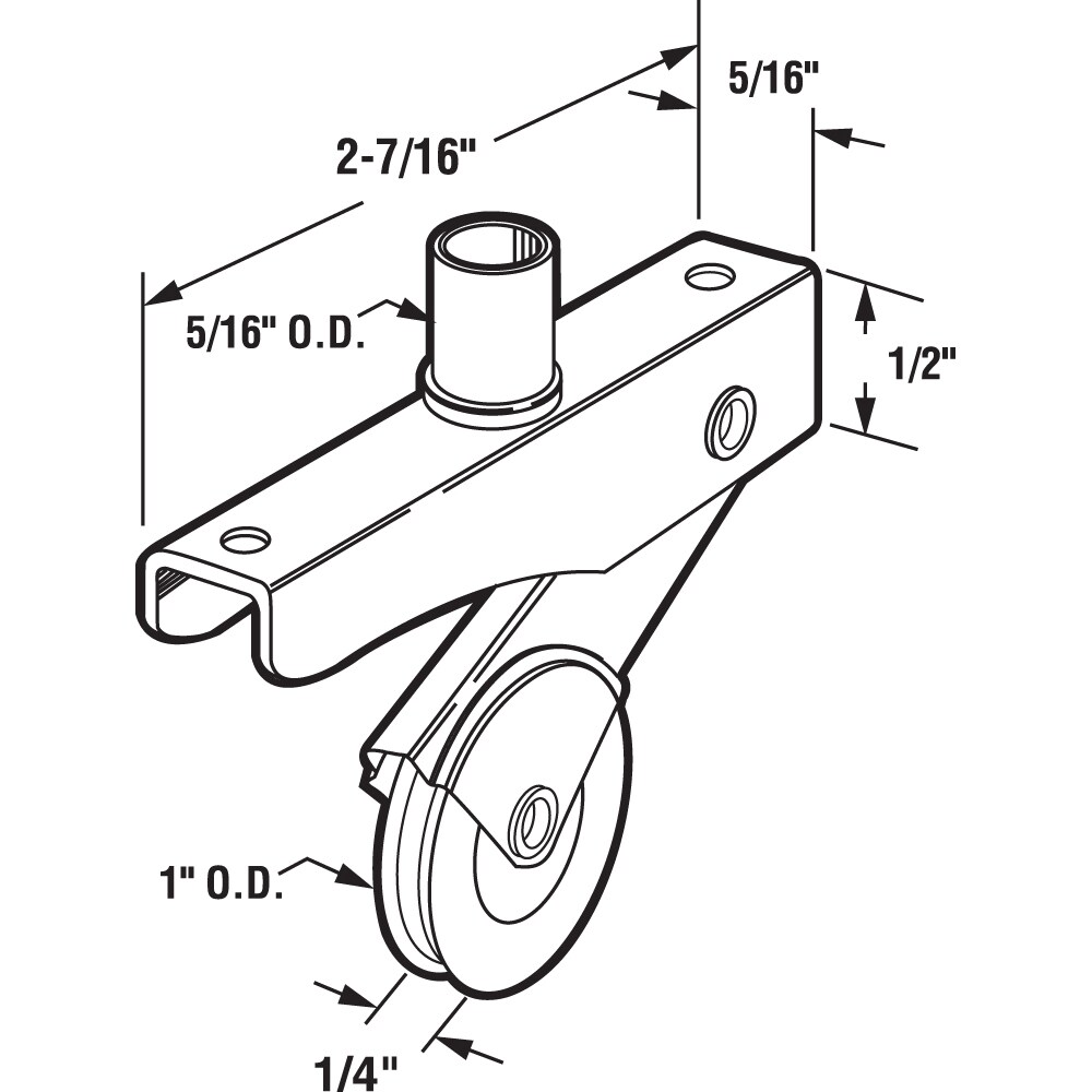 Prime-Line B 701 Sliding-Screen-Door-Rollers-Assem - View #2