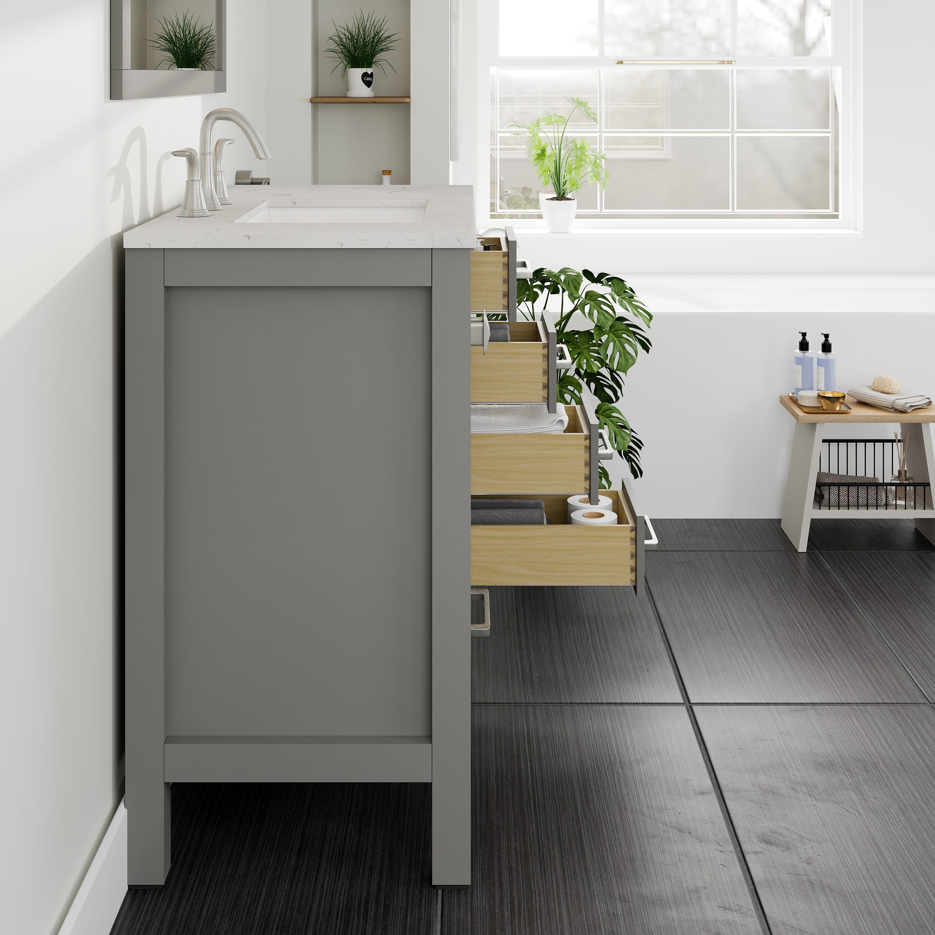 Eviva EVVN412-36GR Bath-Vanity-Combo - View #6