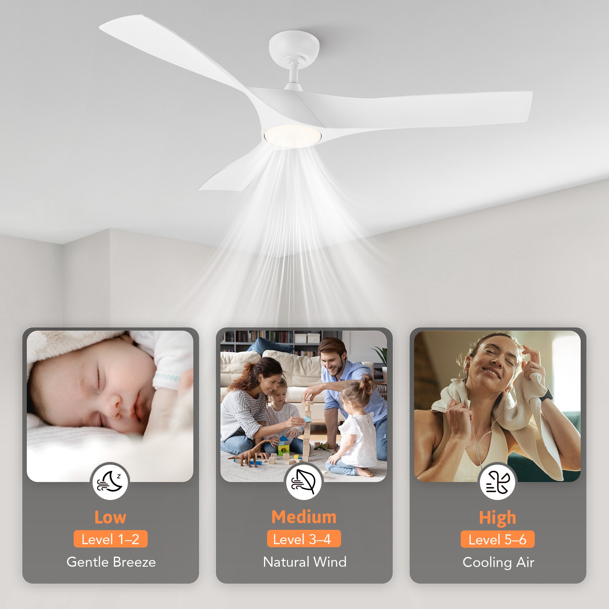 CO-Z CFN-1310-WH Ceiling-Fans - View #7