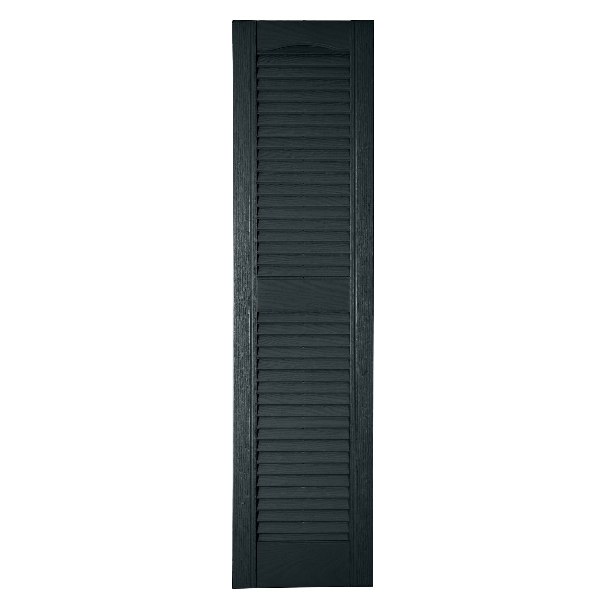 RELIABILT LVRCT1230208 12-in W x 30-in H Lunar Blue Louvered Polypropylene Exterior Shutters ( 2 -Pack )