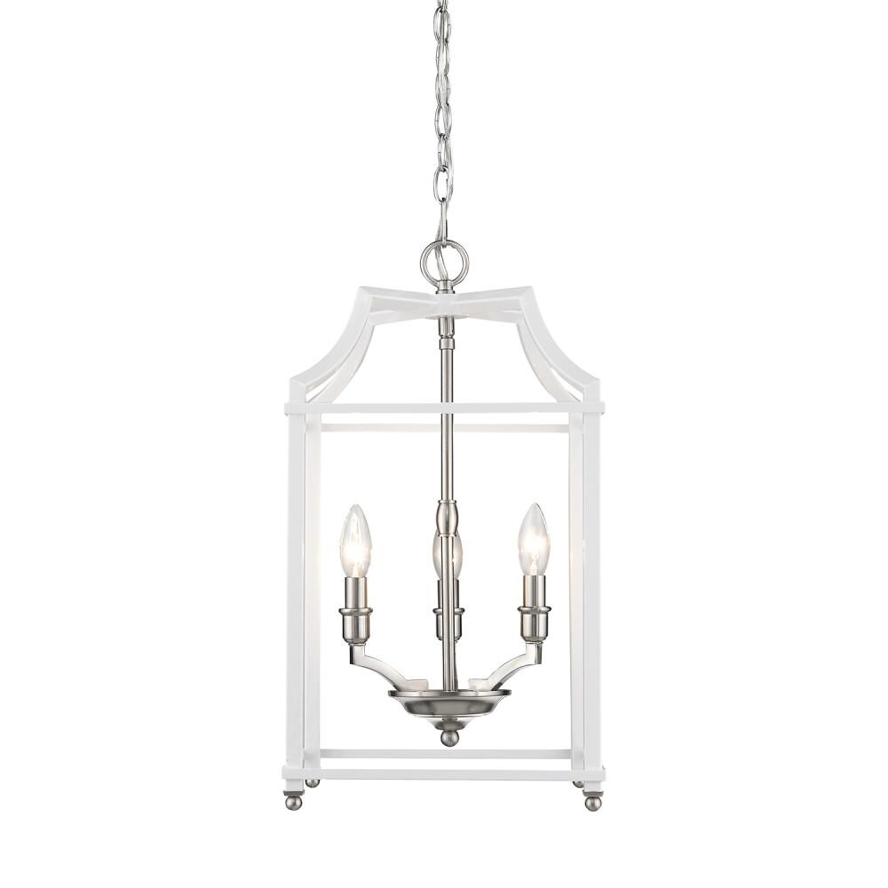 Golden Lighting Leighton Pewter Transitional Lantern Pendant Light