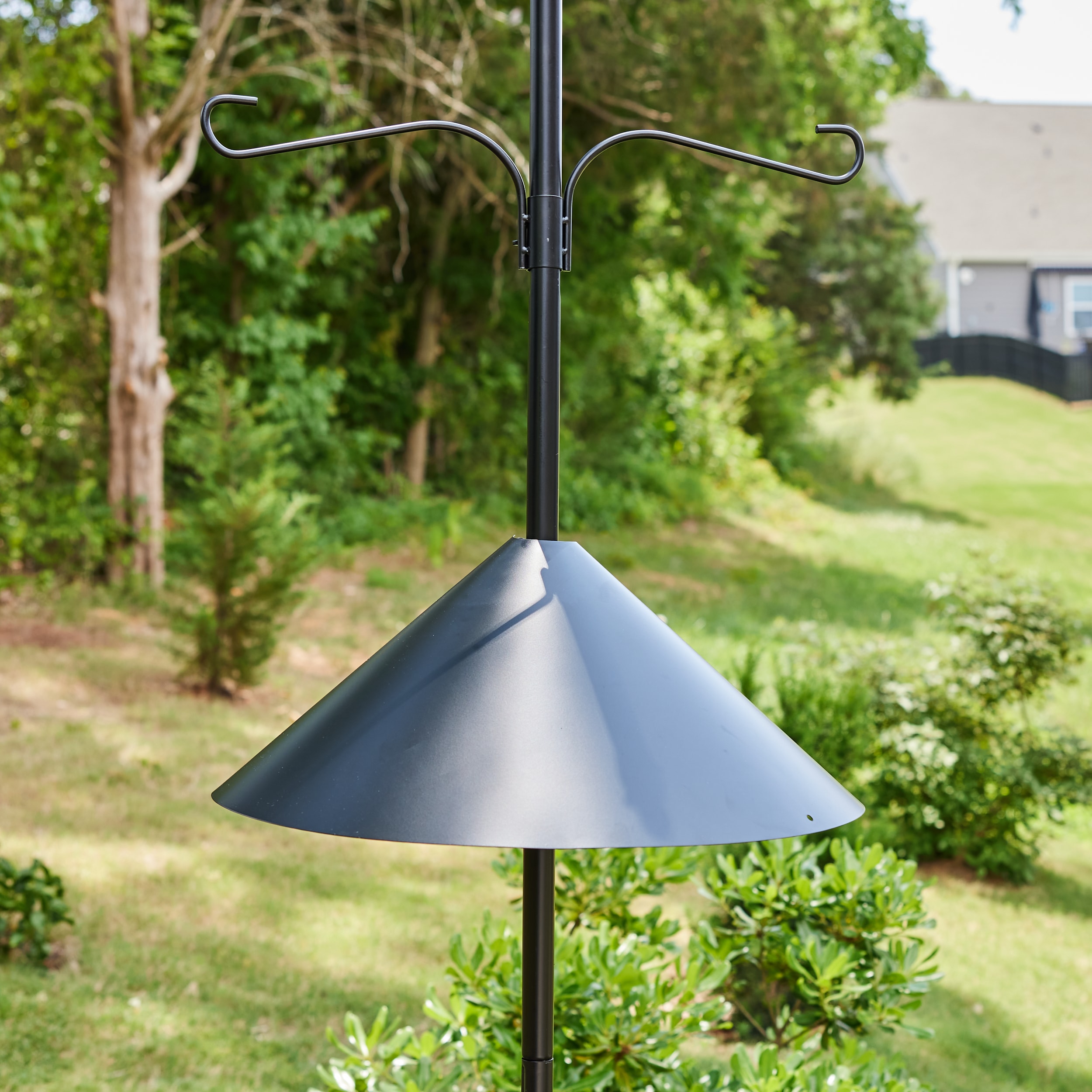 Wild Bird Adjustable Height Hanging Feeder Station Baffle Dome