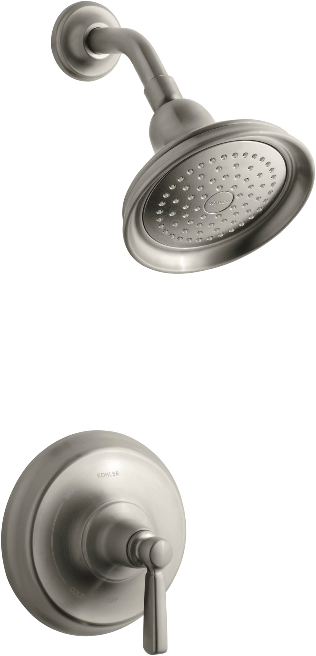 KOHLER TS10583-4-BN Bancroft Brushed Nickel 1-handle Single function 5.96-Inches Round Bathtub and shower Faucet