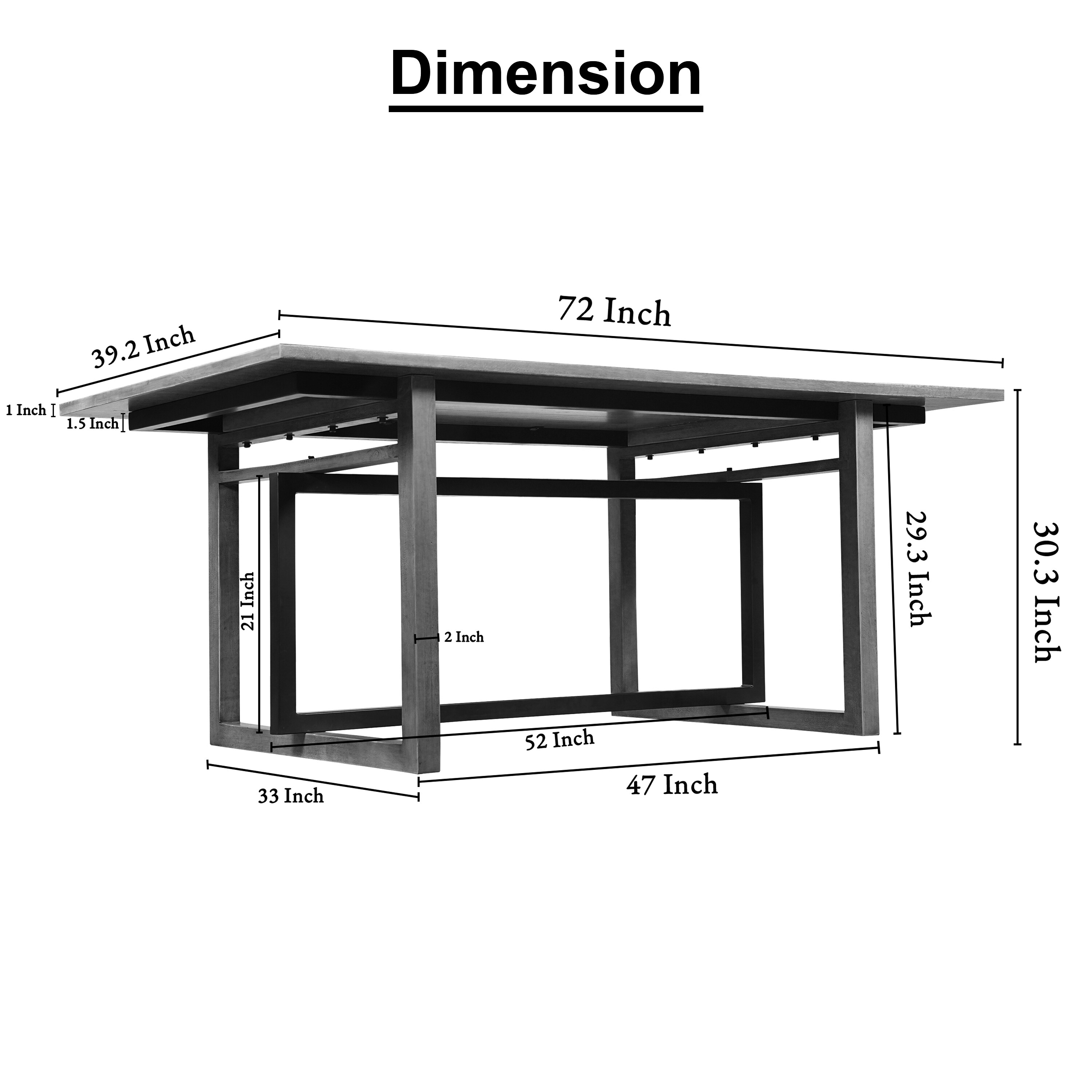 Benzara UPT-317653 Dining-Tables - View #7