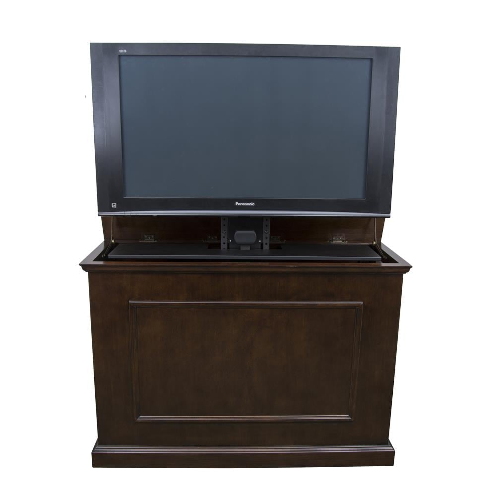 Touchstone Elevate Espresso Tv Cabinet Integrated Tv Mount Accommodates Tvs Up To 50 In In The Tv Stands Department At Lowes Com