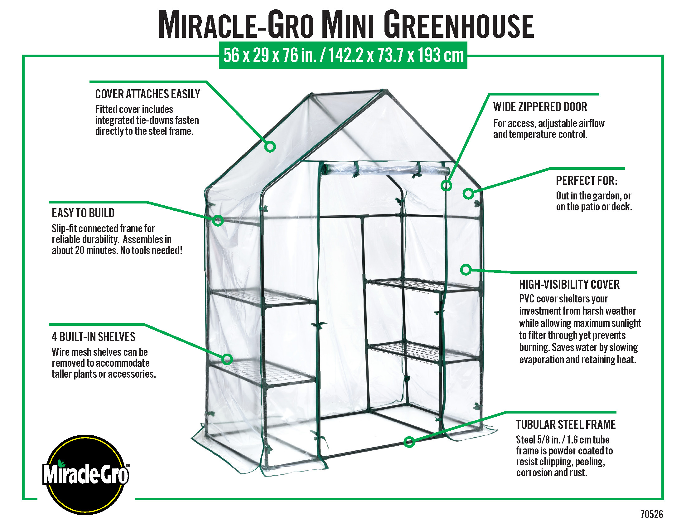 Miracle-Gro 70724 greenhouses - View #8