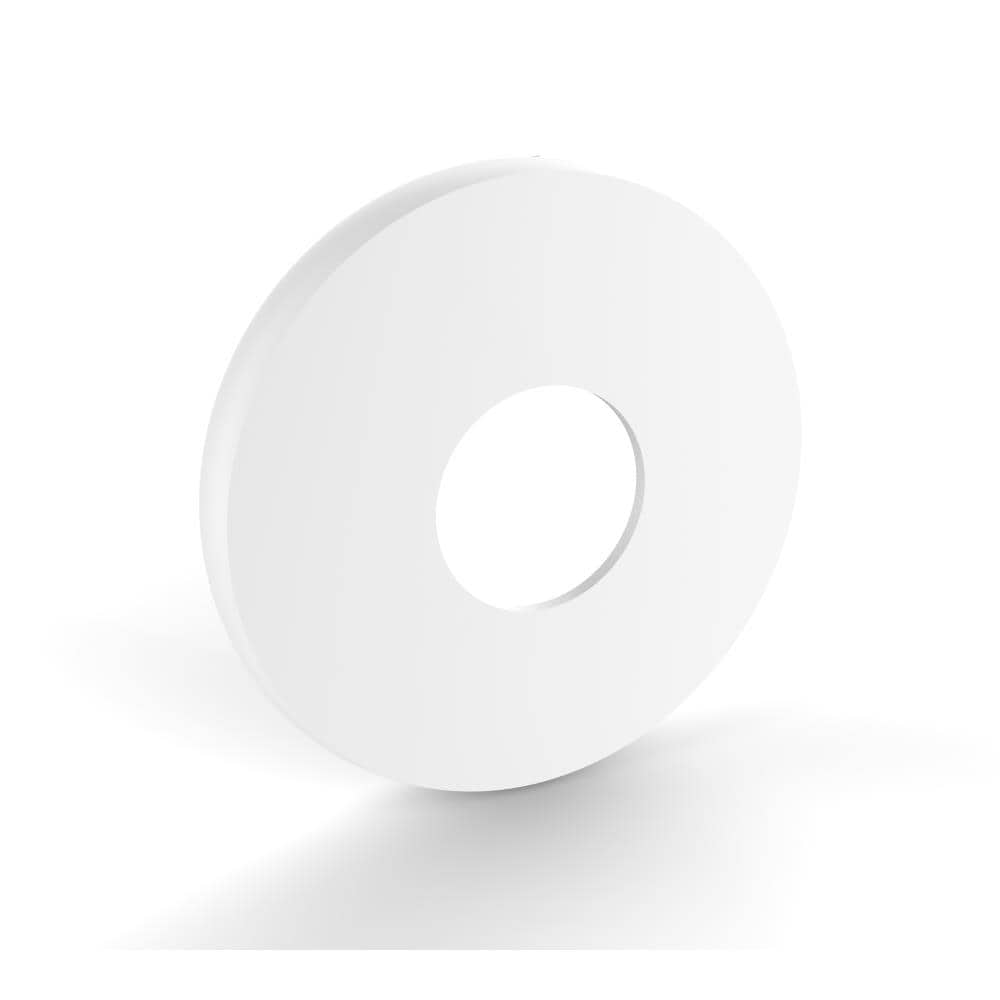 Allied Brass 1098-WHM Skyline Matte White Brass Flanges